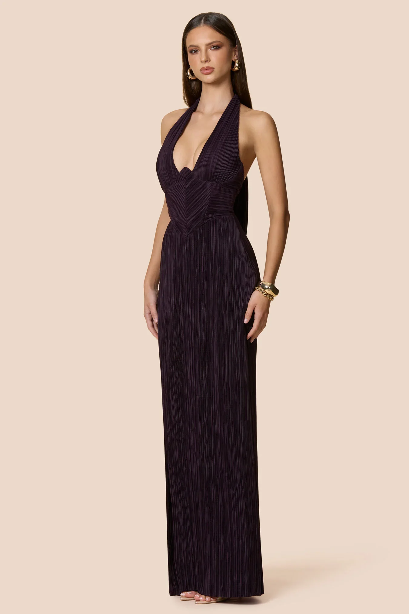 Nookie Belleza Gown - Plum - Image 4