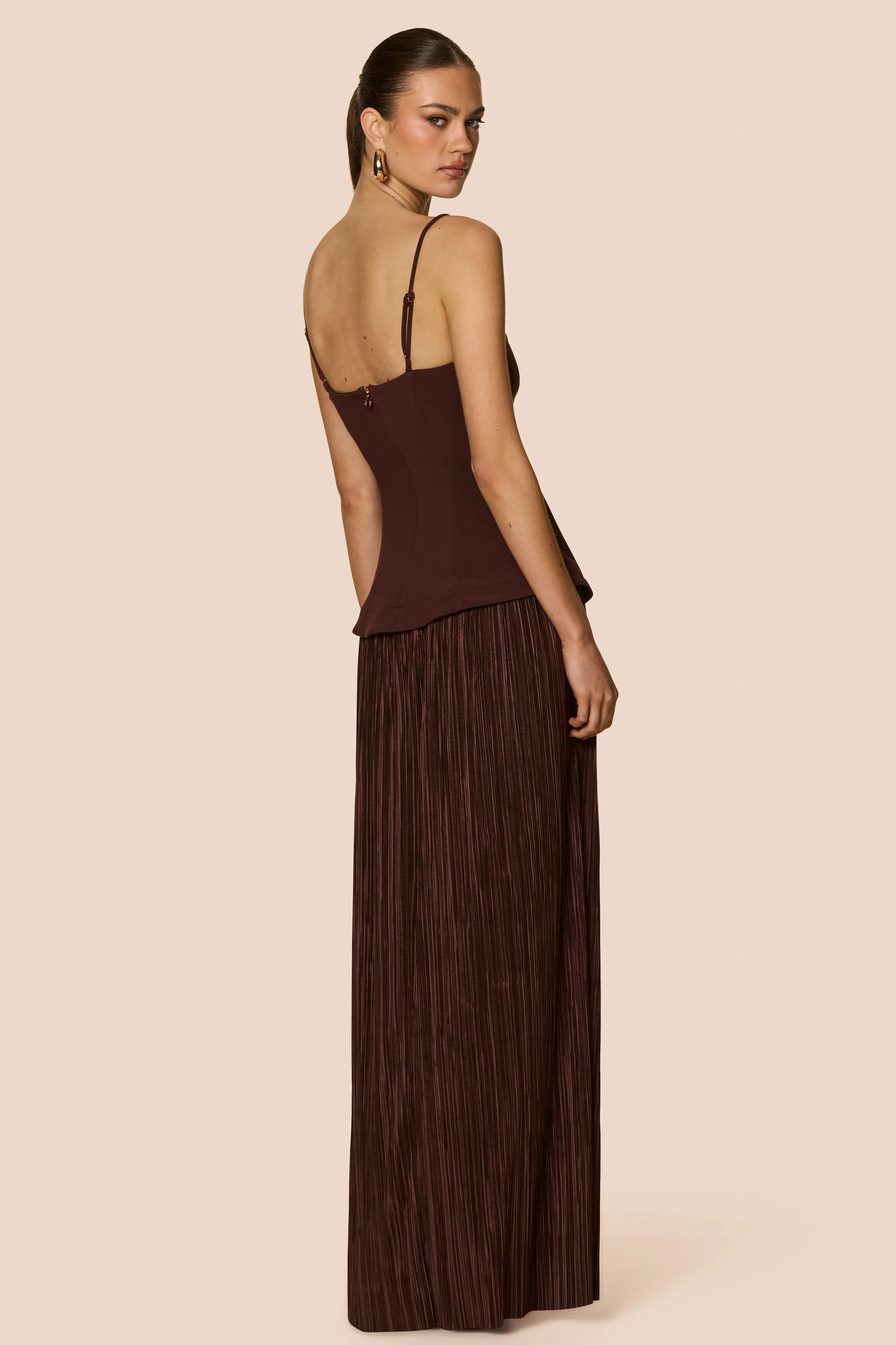 Nookie Darling Maxi Dress - Chocolate - Image 3