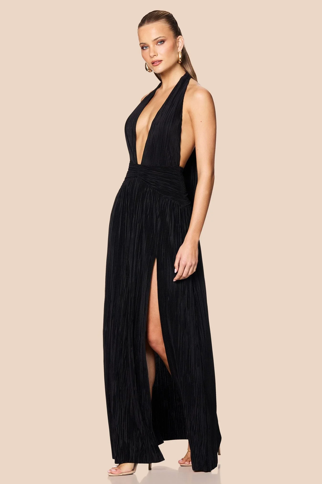 Nookie Desiree Halter Gown - Black - Image 2