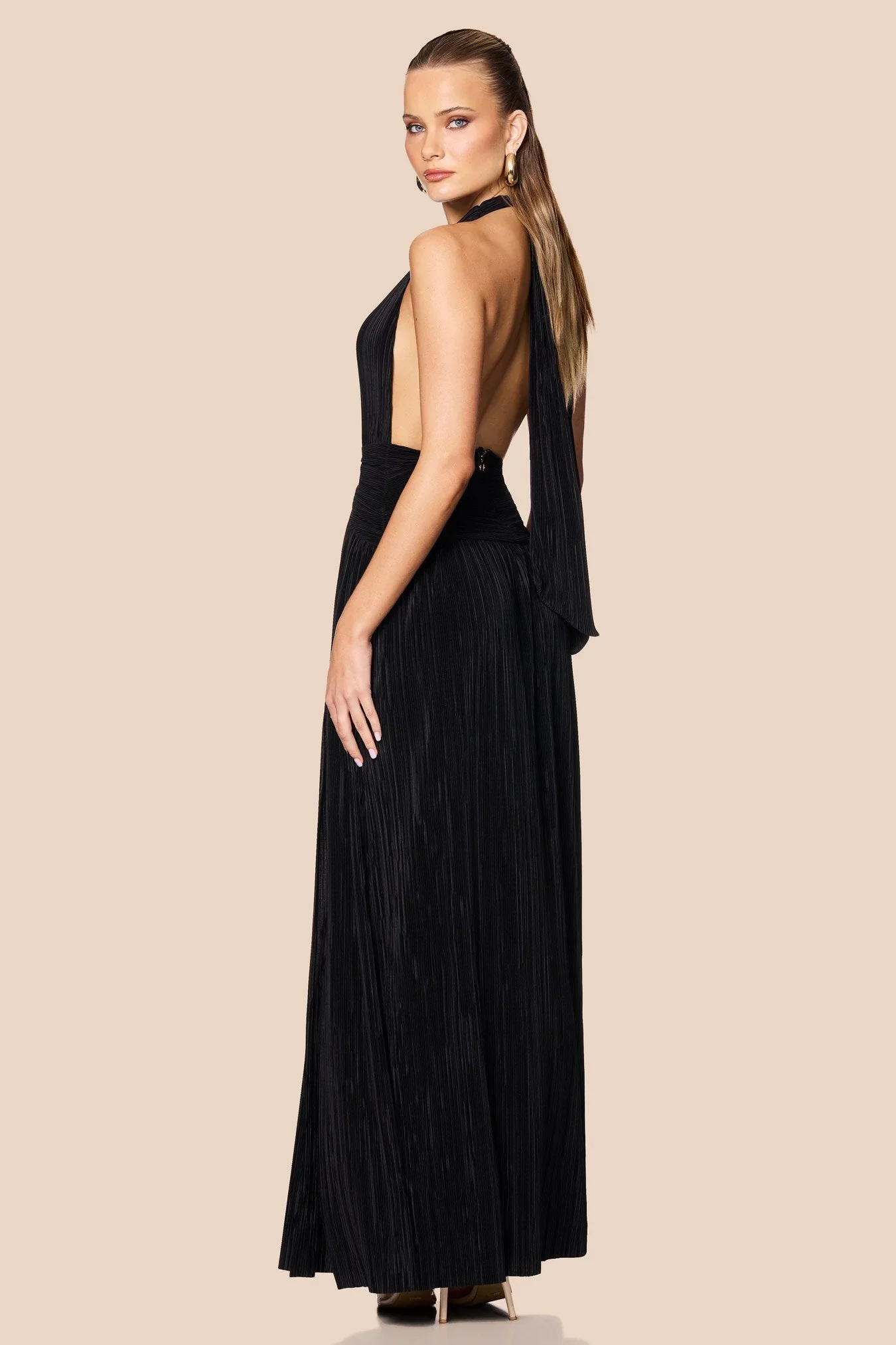 Nookie Desiree Halter Gown - Black - Image 3