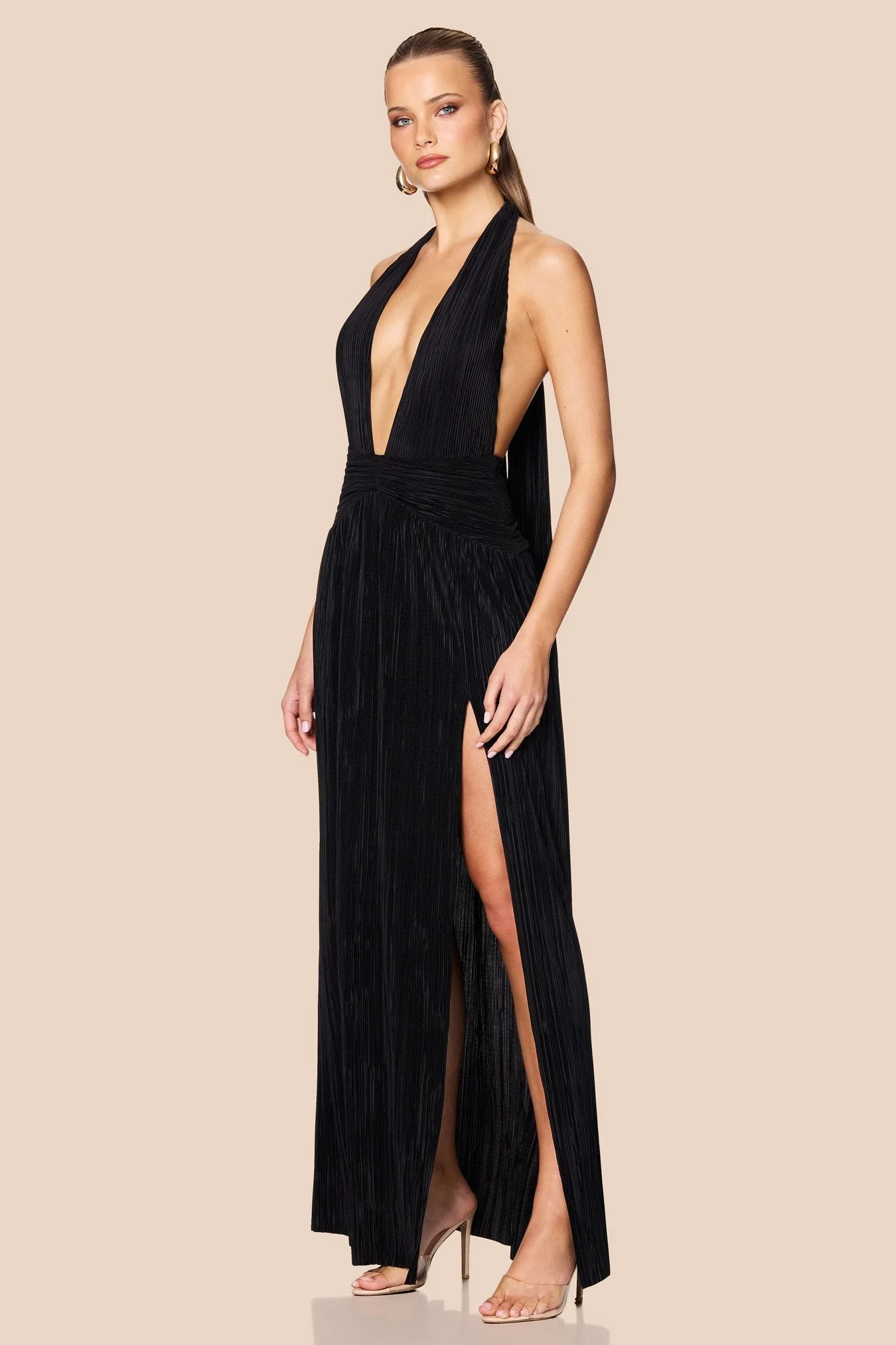Nookie Desiree Halter Gown - Black - Image 4