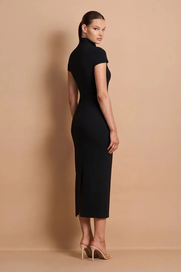 Nookie Dominique Midi Dress - Black - Image 3