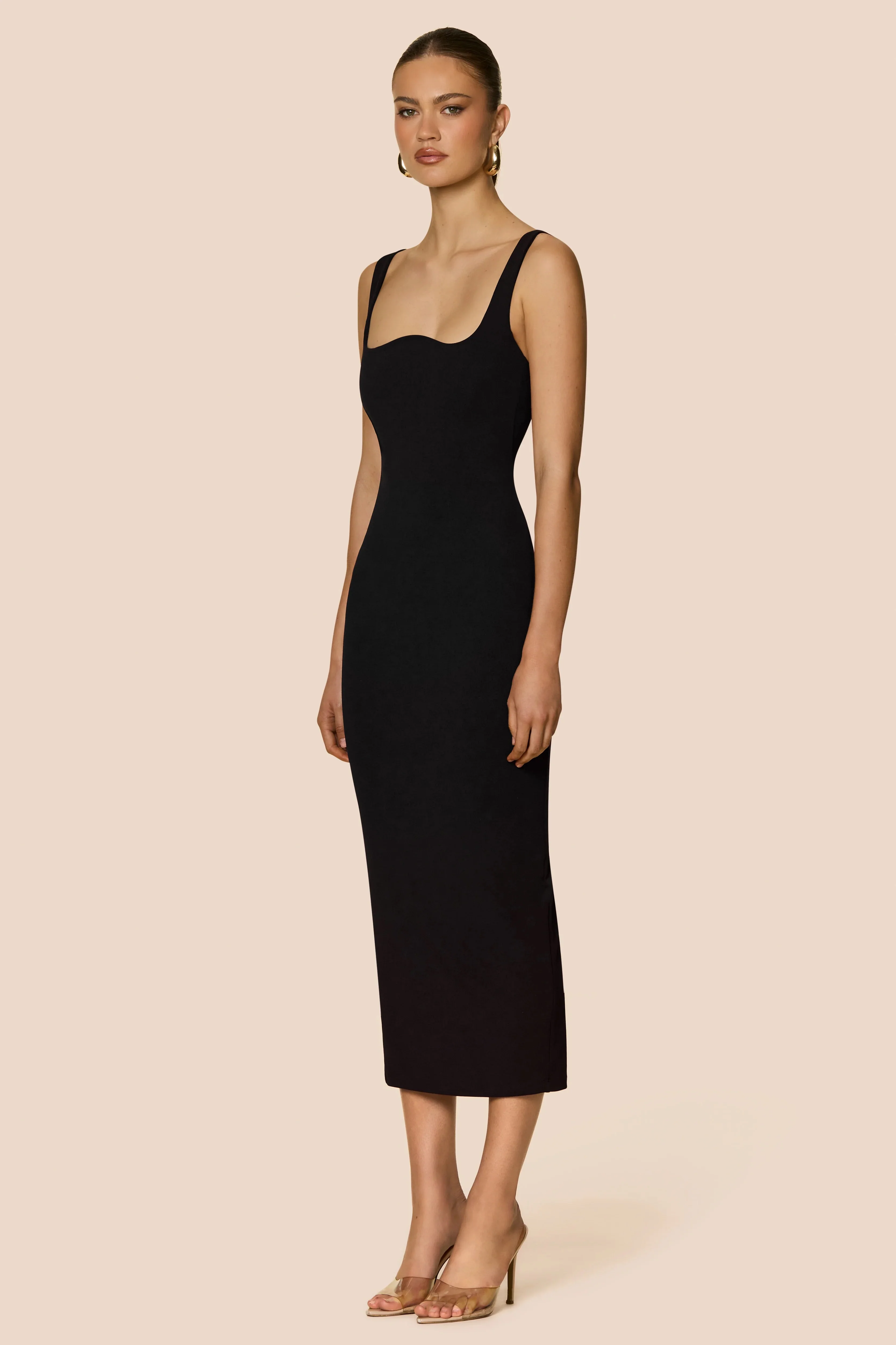 Nookie Elle Midi Dress - Black - Image 2