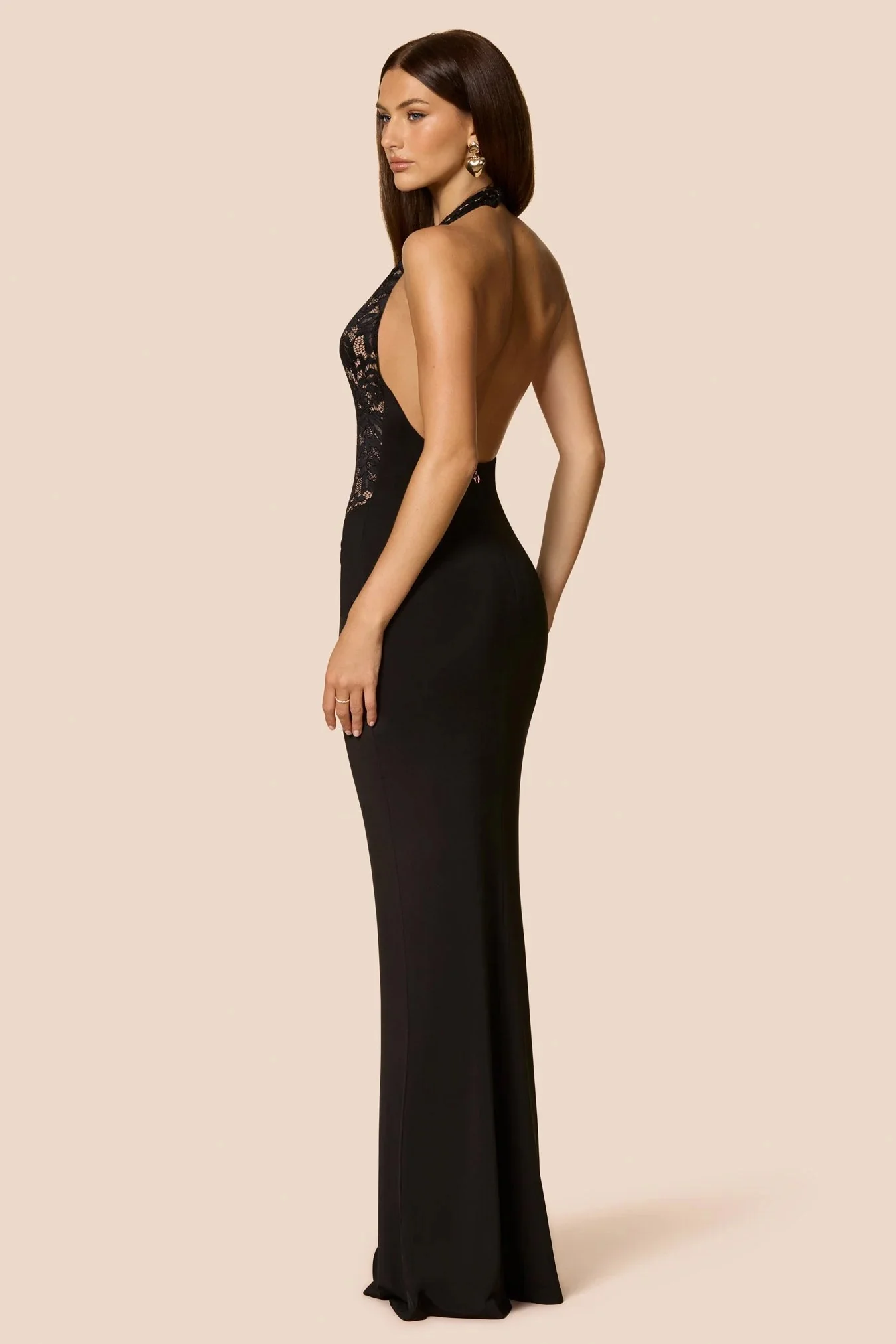 Nookie Lennox Halter Gown - Black - Image 3