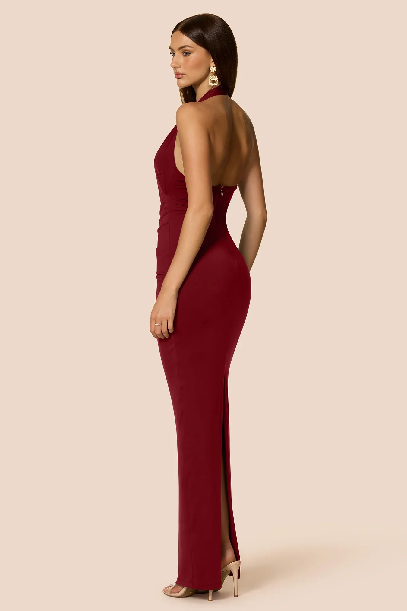 Nookie Leonie Halter Maxi Dress - Rouge - Image 3
