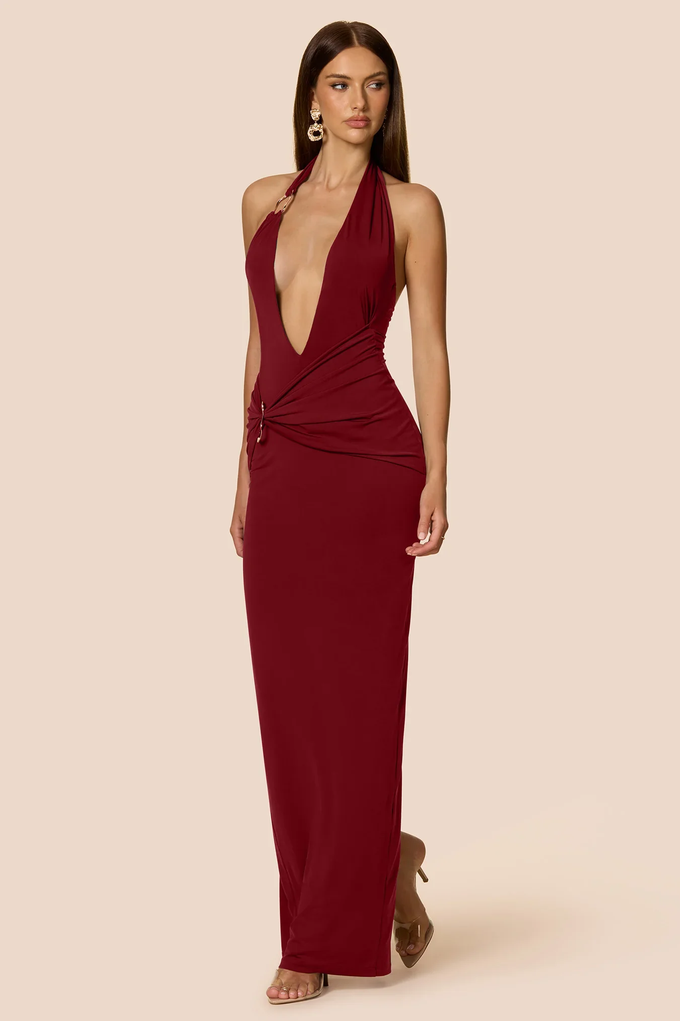 Nookie Leonie Halter Maxi Dress - Rouge - Image 4