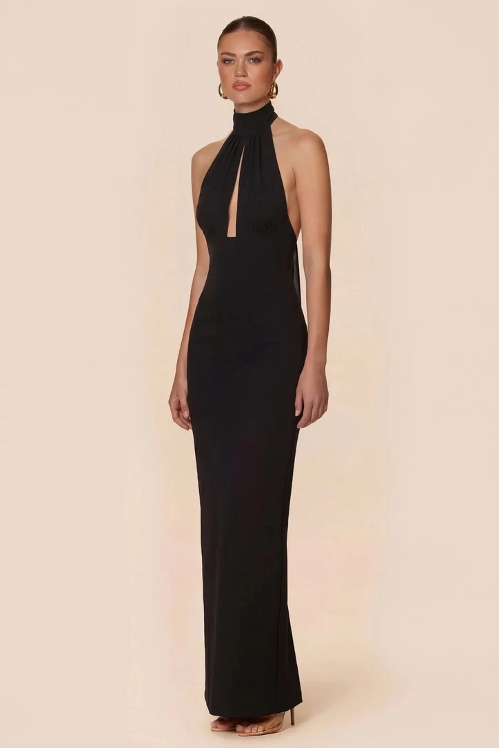 Nookie Martini Halter Gown - Black - Image 2