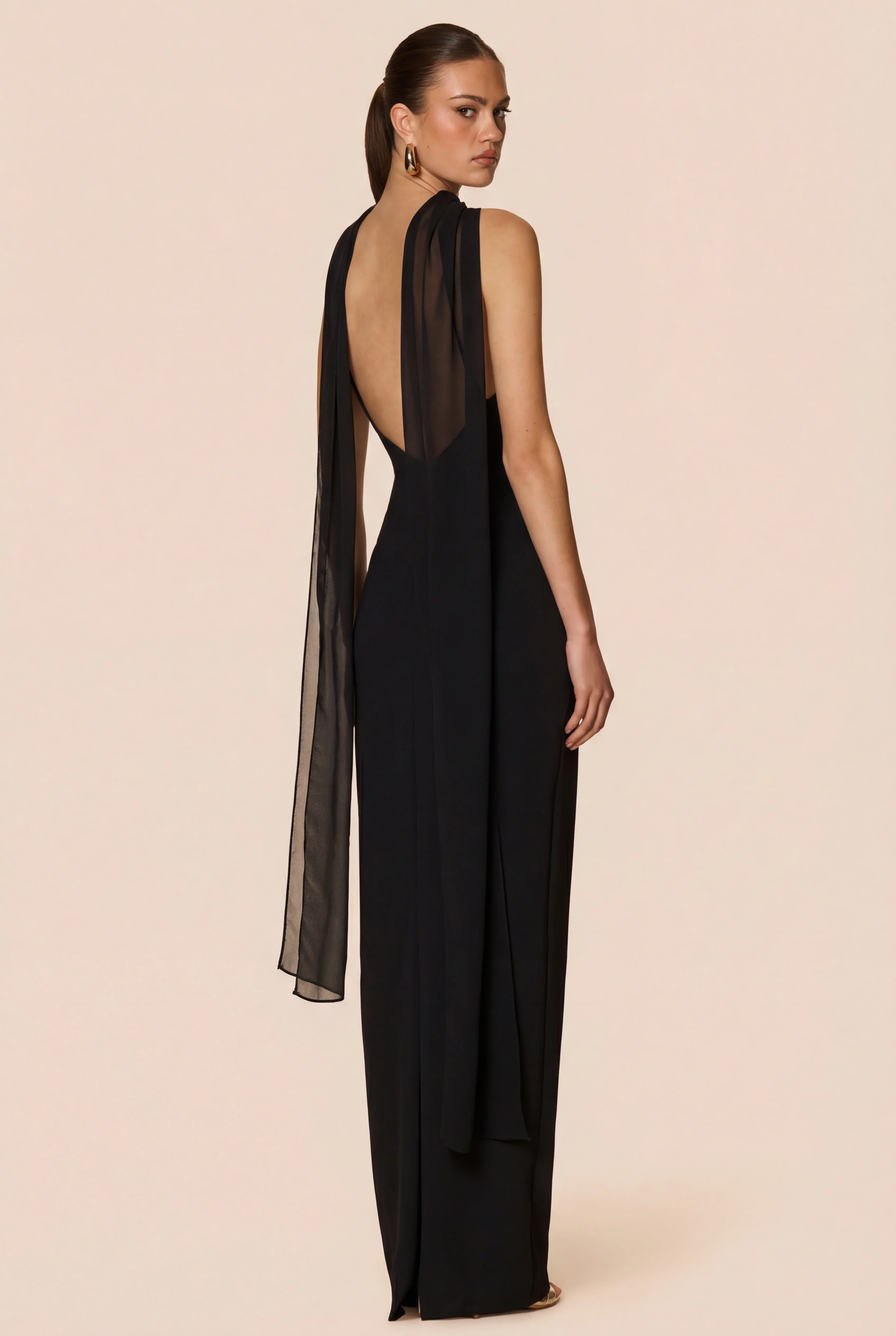 Nookie Martini High Neck Gown - Black - Image 3