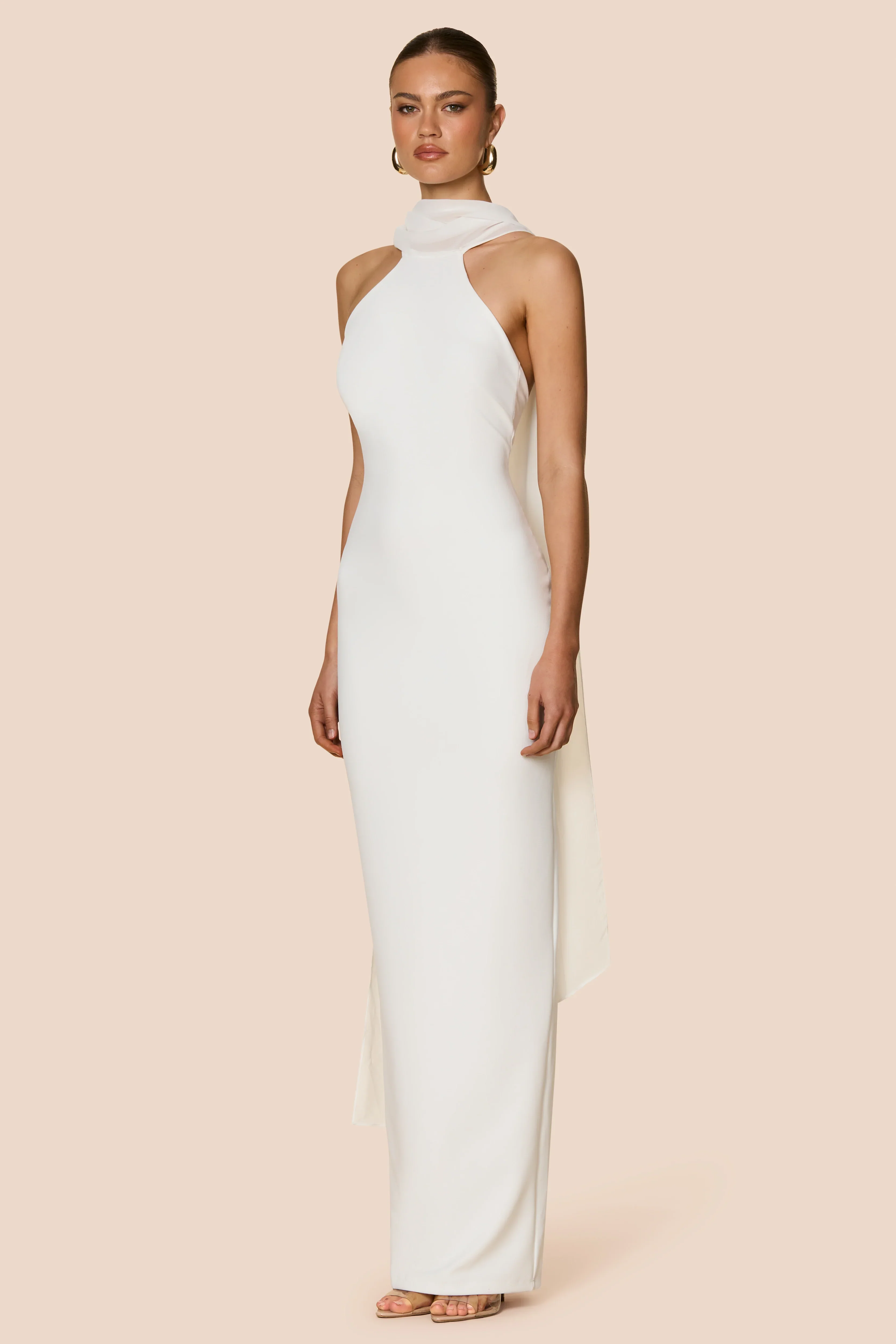 Nookie Martini High Neck Gown - Ivory - Image 2