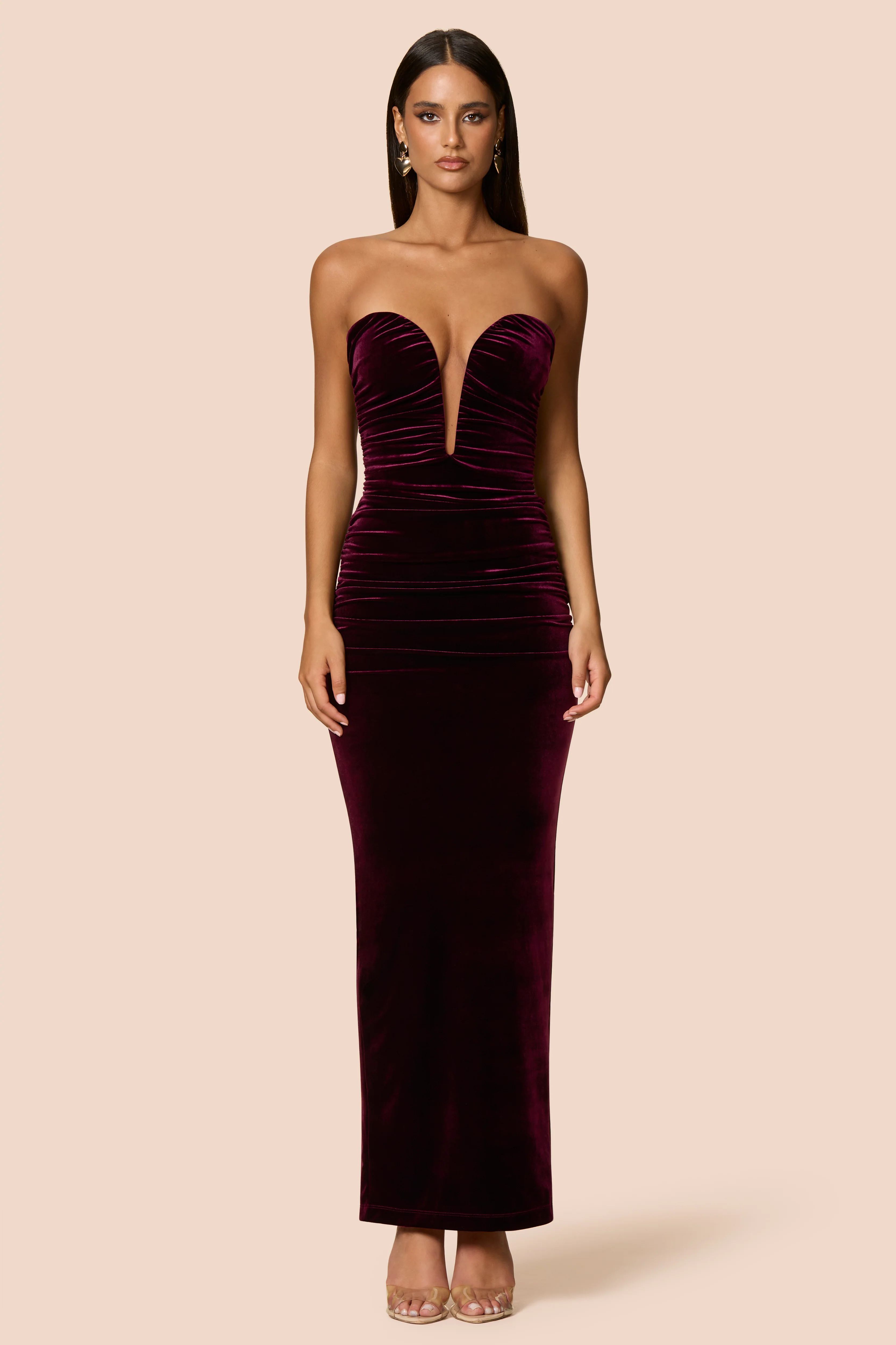 Nookie Nina Gown - Mulberry - Image 3
