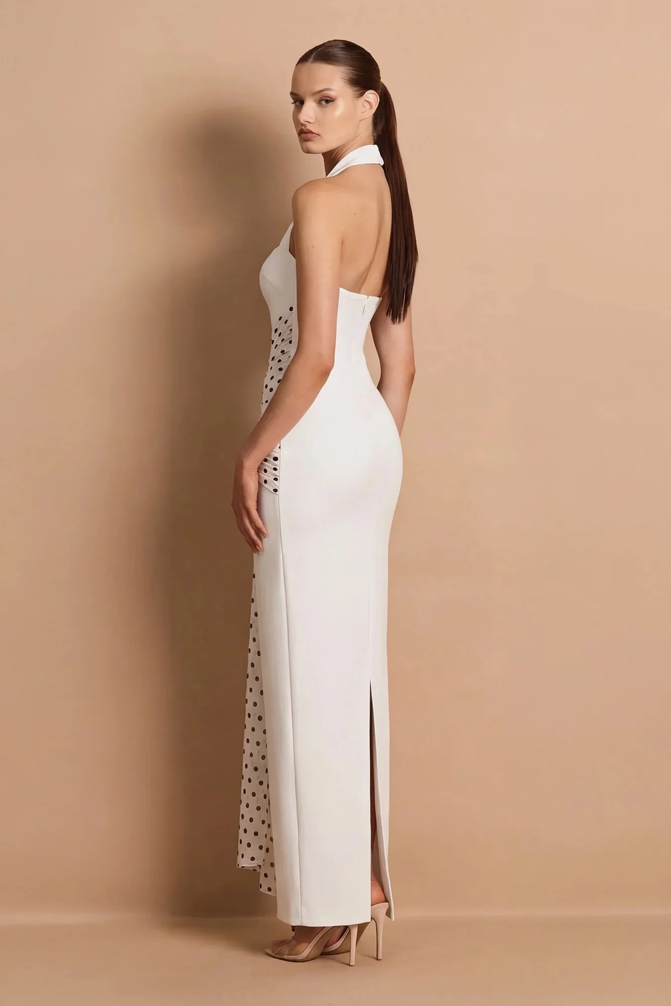 Nookie Paloma Halter Maxi Dress - Ivory - Image 3