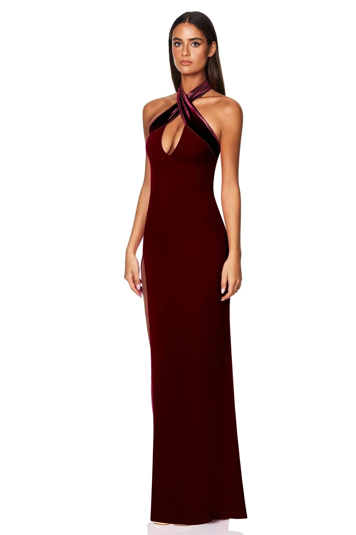 Nookie Renaissance Gown - Wine - Image 2