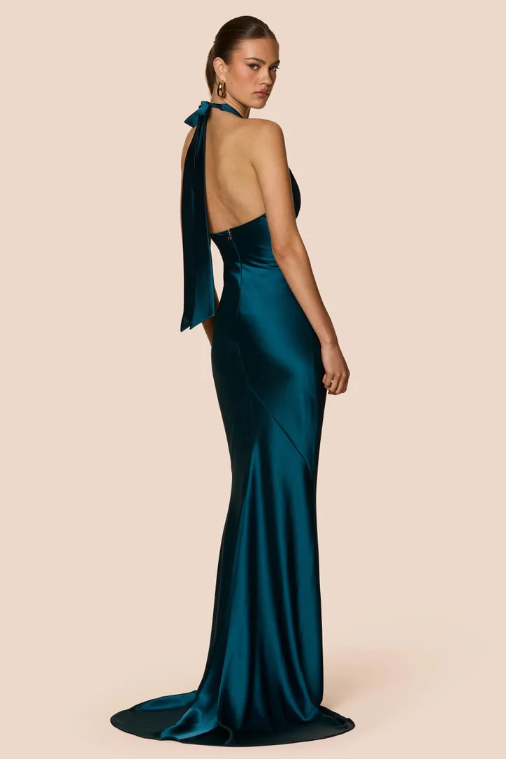 Nookie Scarlet Plunge Gown - Dark Teal - Image 5