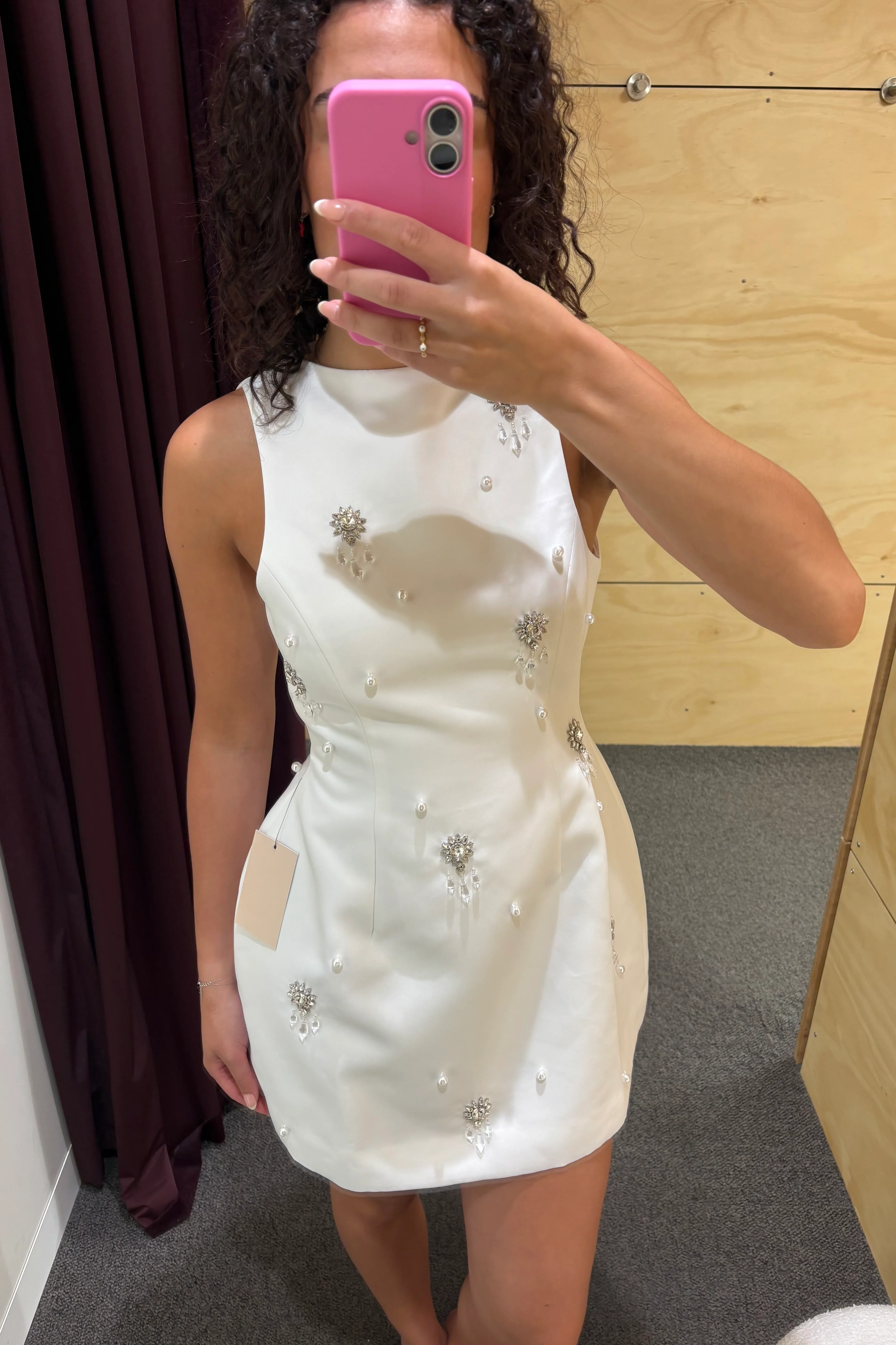 Odd Muse The Ultimate Muse Crystal Mini Dress - White - Image 4