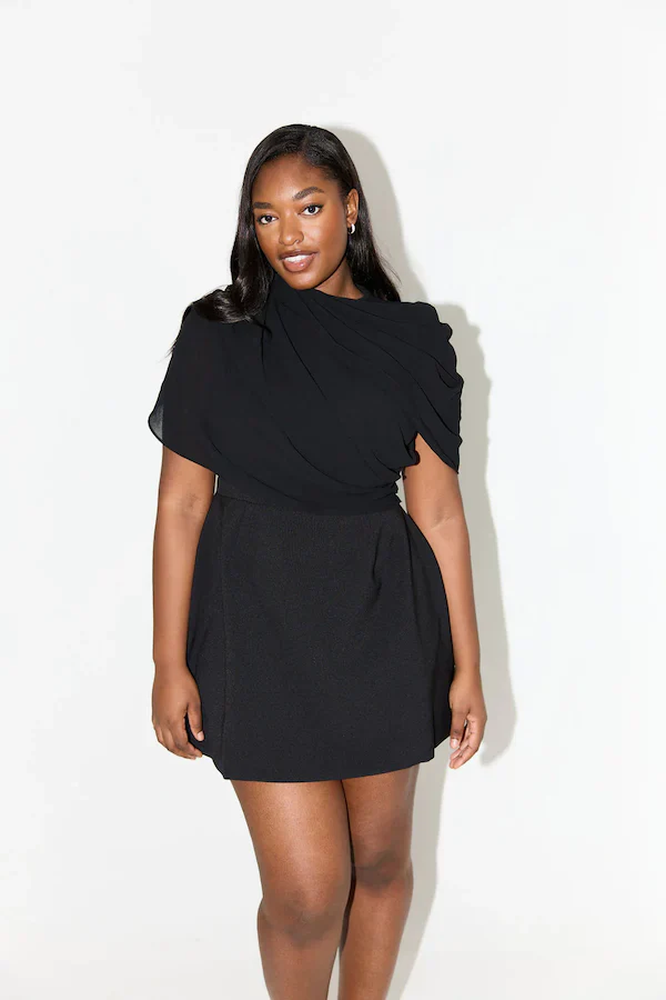Odd Muse The Ultimate Muse Gathered Mini Dress - Black - Image 7