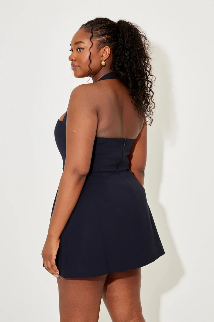 Odd Muse The Ultimate Muse Structured Mini Dress - Navy - Image 4