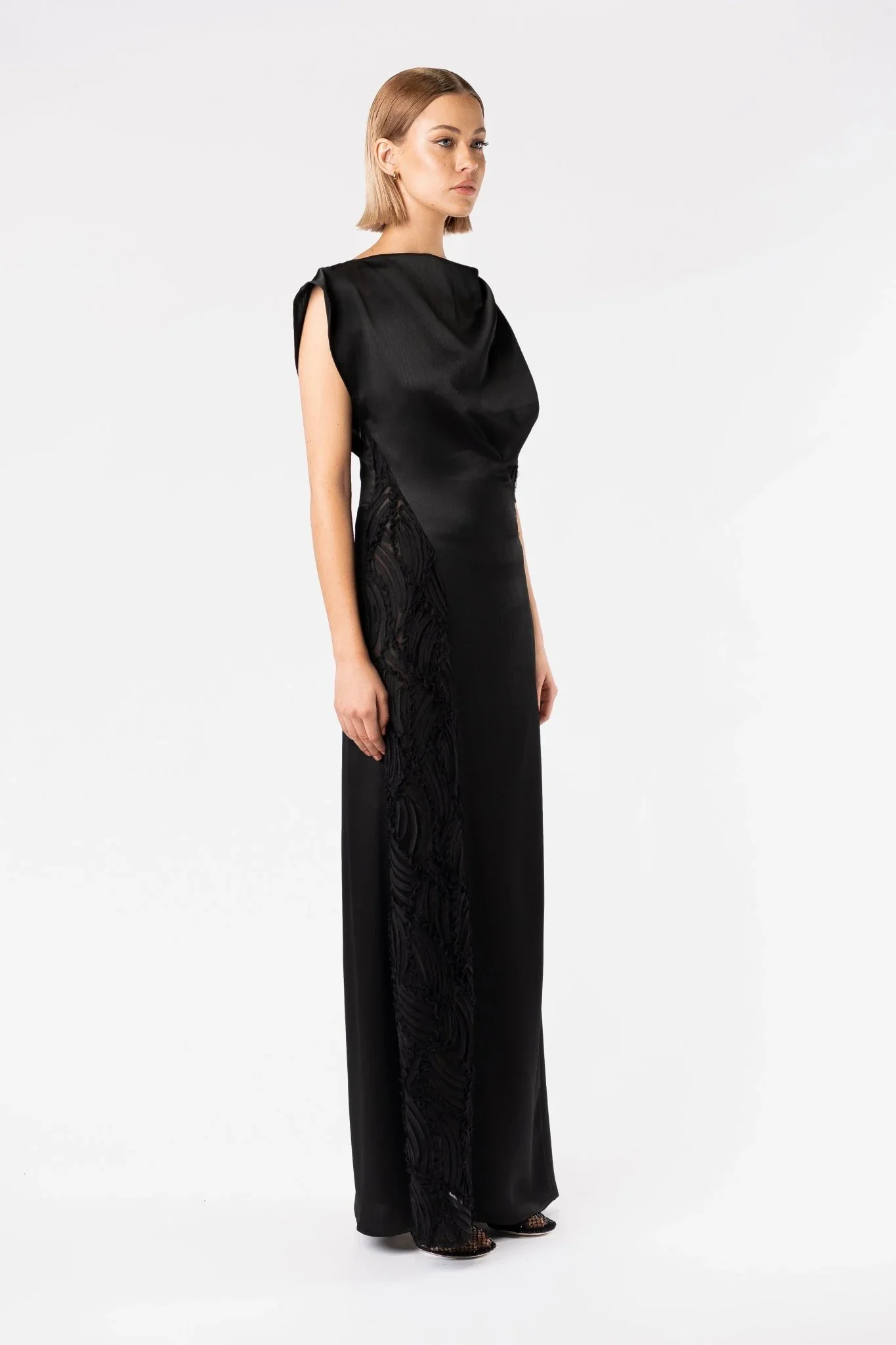One Fell Swoop Angela Maxi Dress - Obsidian - Image 2