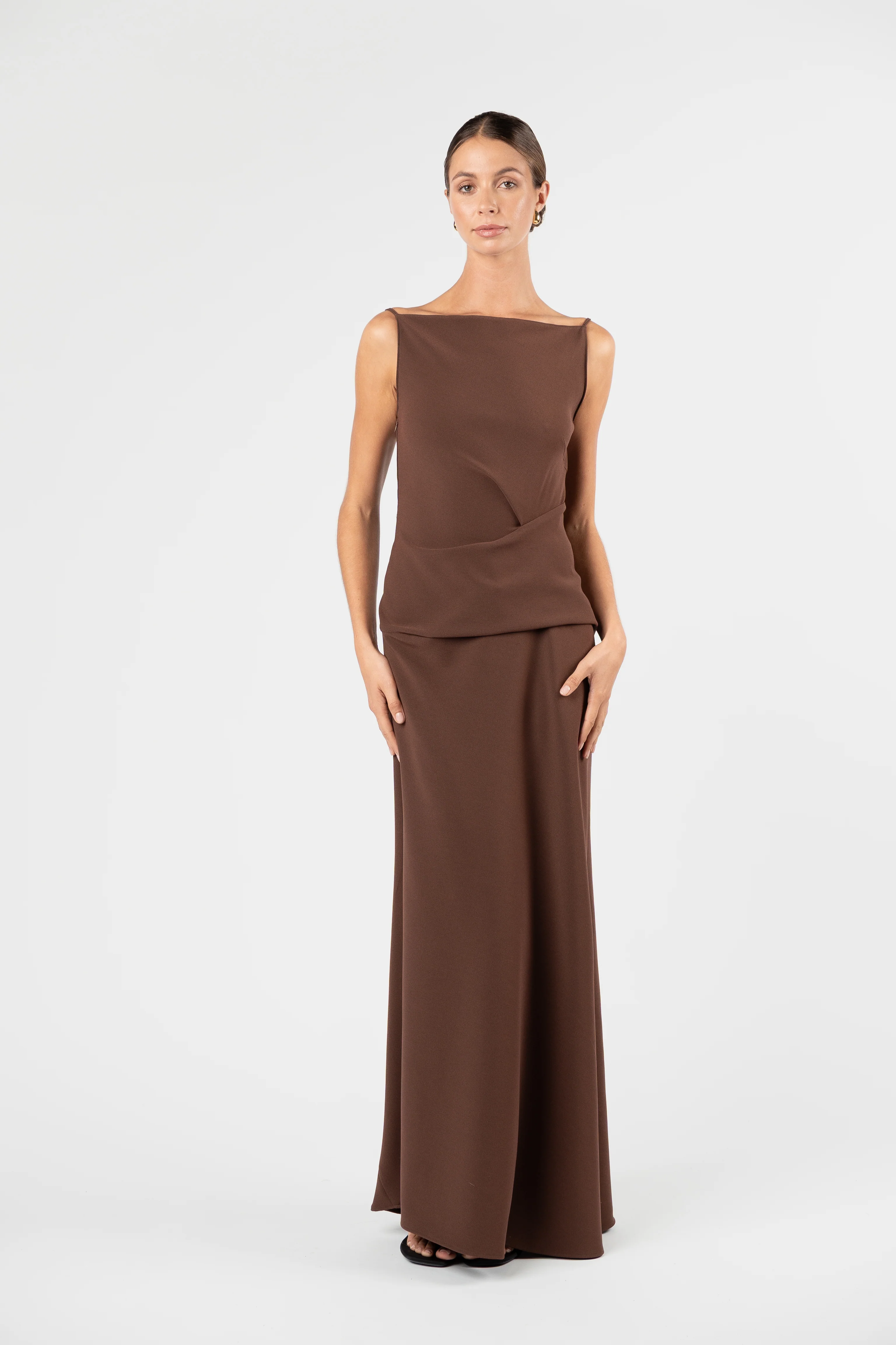 One Fell Swoop Dégagé Maxi Dress - Moccona - Image 5