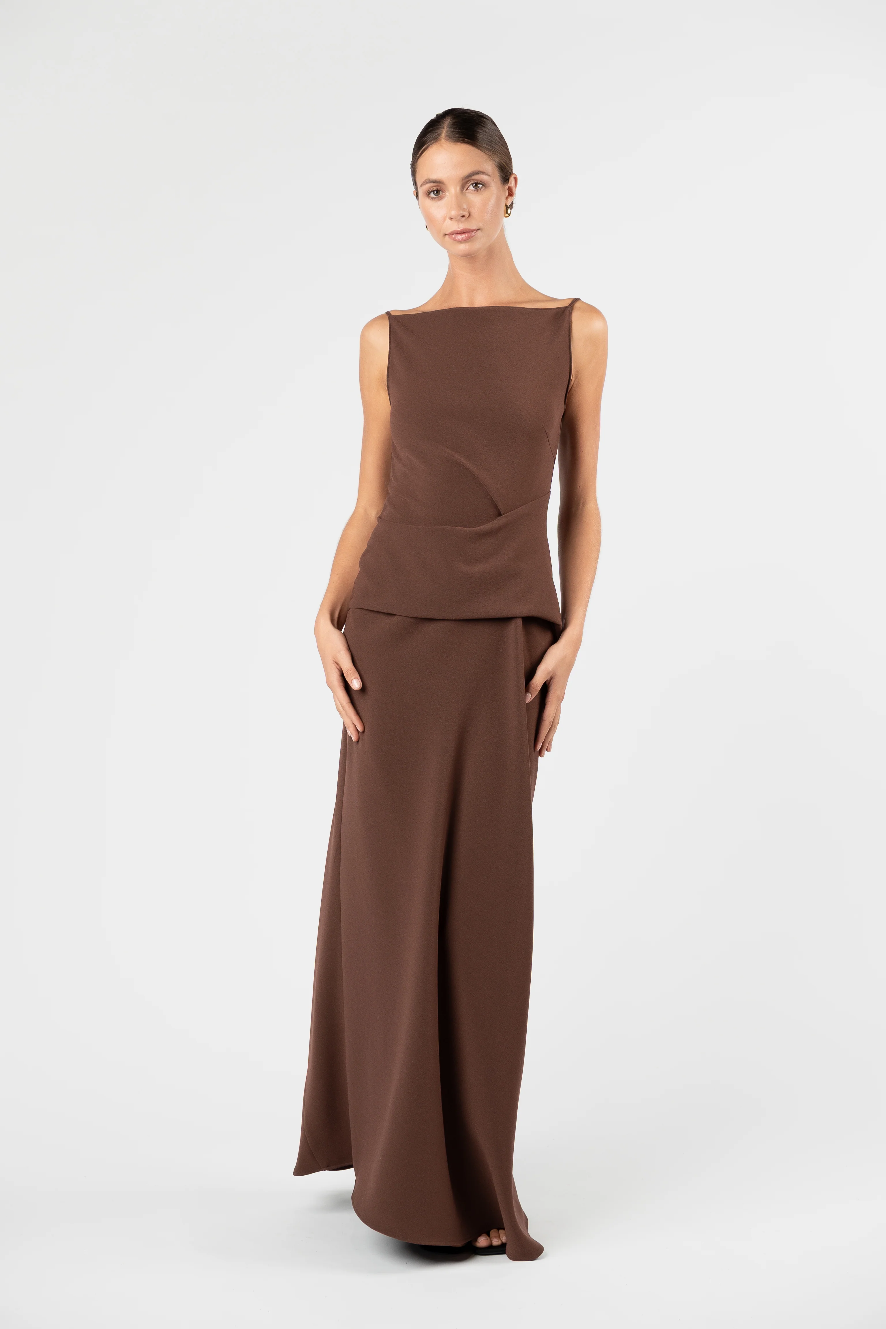 One Fell Swoop Dégagé Maxi Dress - Moccona - Image 7