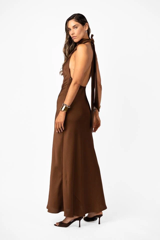 One Fell Swoop Kristina Dress - Kobicha Satin - Image 5
