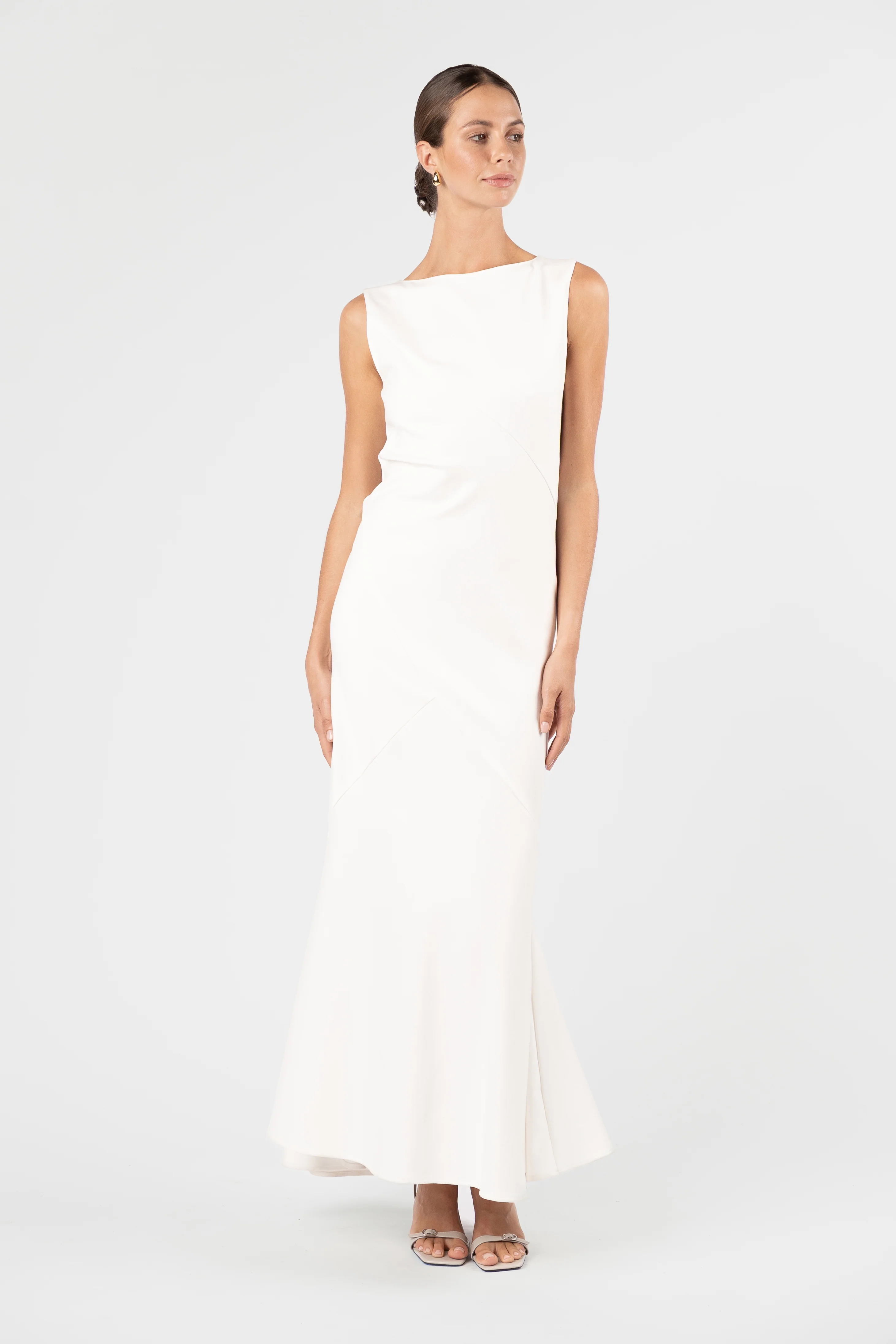 One Fell Swoop Monica Gown - Sicilian White - Image 6