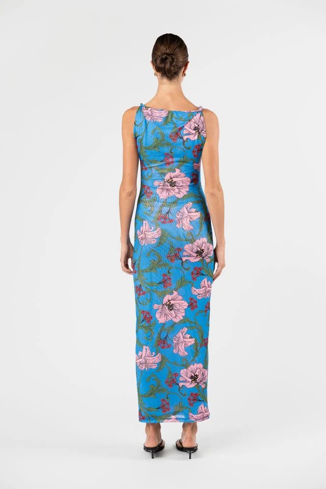 One Fell Swoop Torto Tank Dress - Cobalt Fleur - Image 6