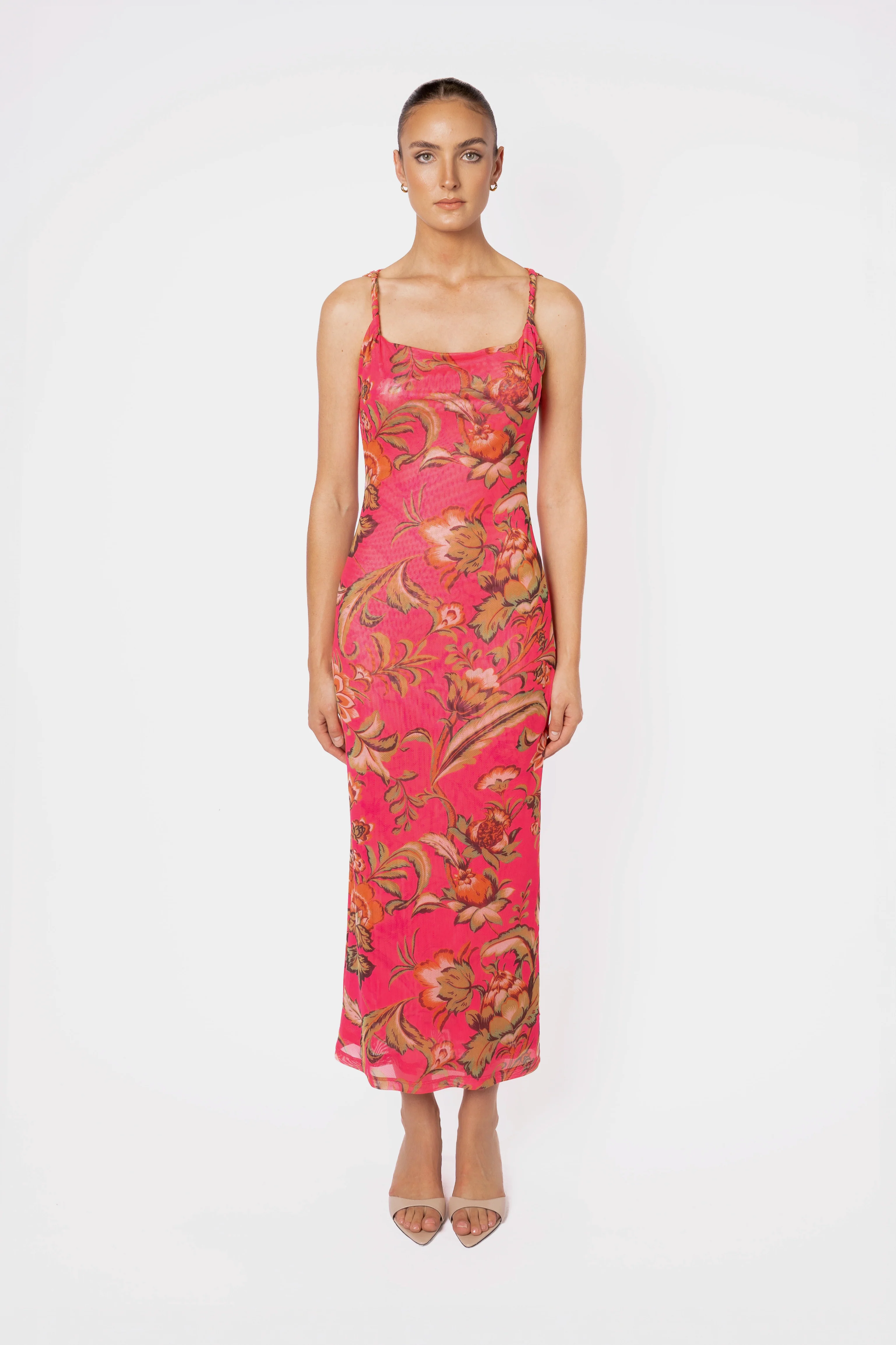 One Fell Swoop Torto Tank Dress - Pink Parrot