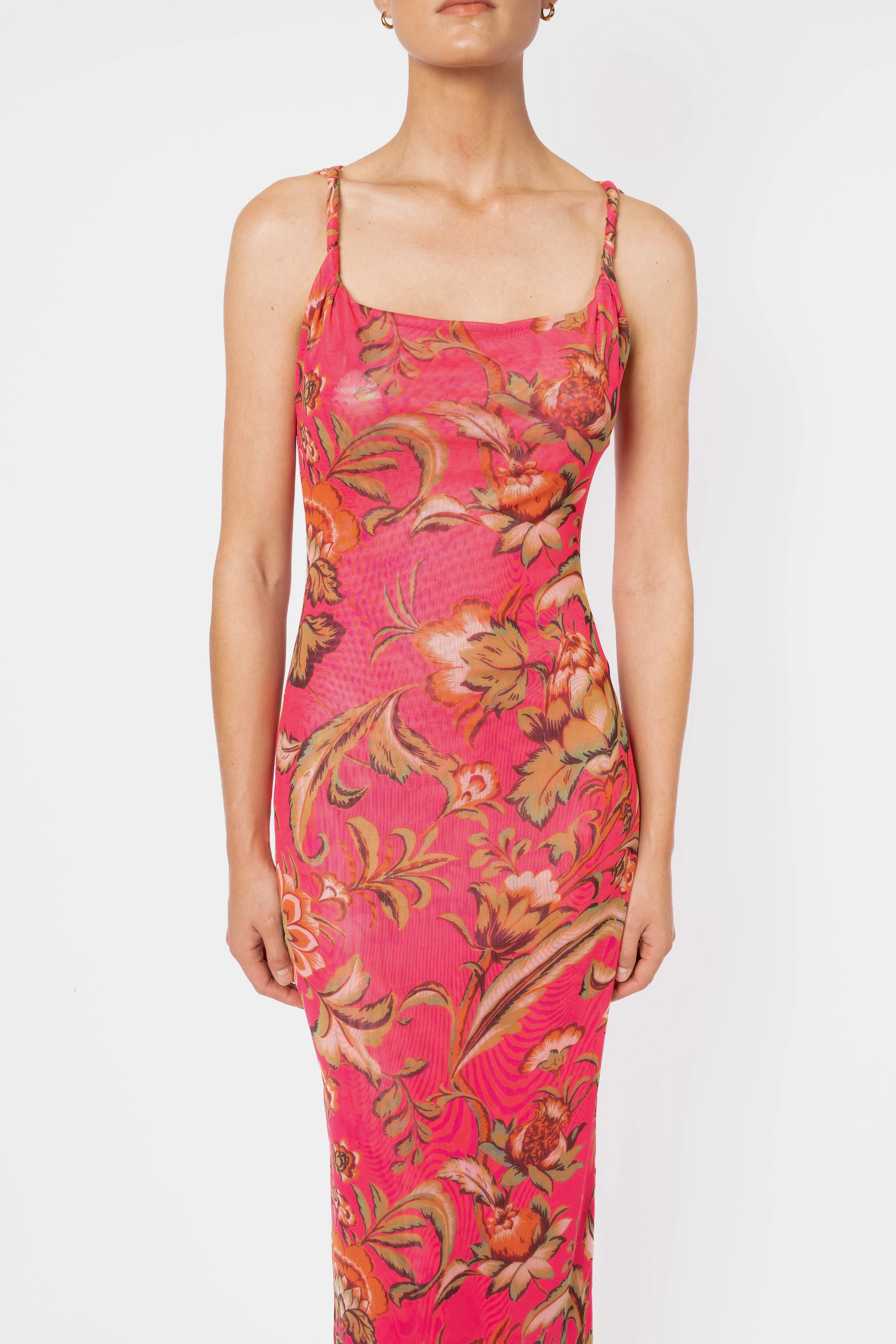 One Fell Swoop Torto Tank Dress - Pink Parrot - Image 4