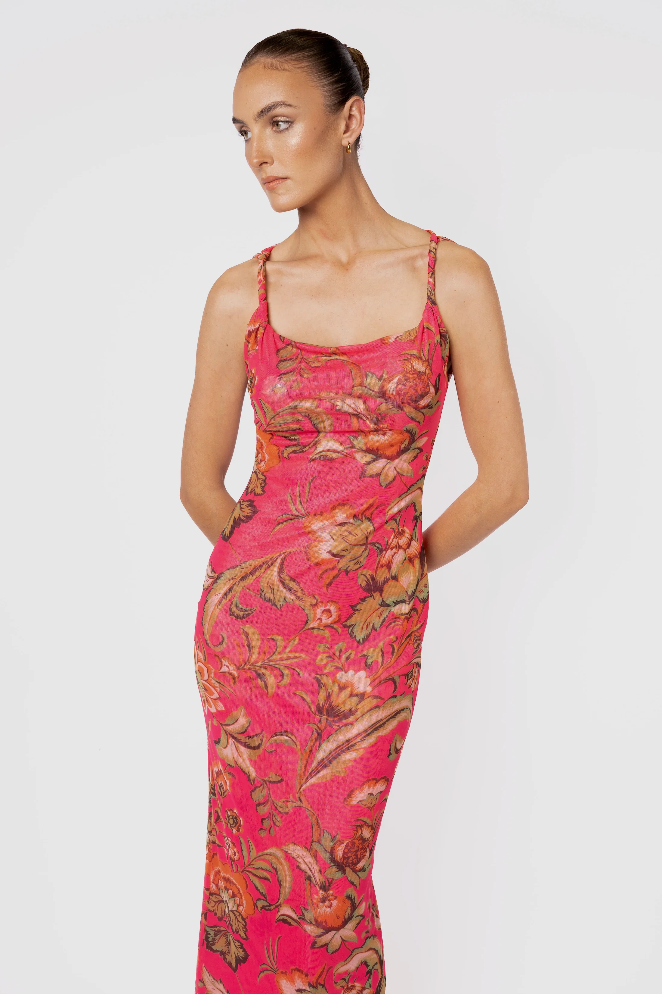 One Fell Swoop Torto Tank Dress - Pink Parrot - Image 5