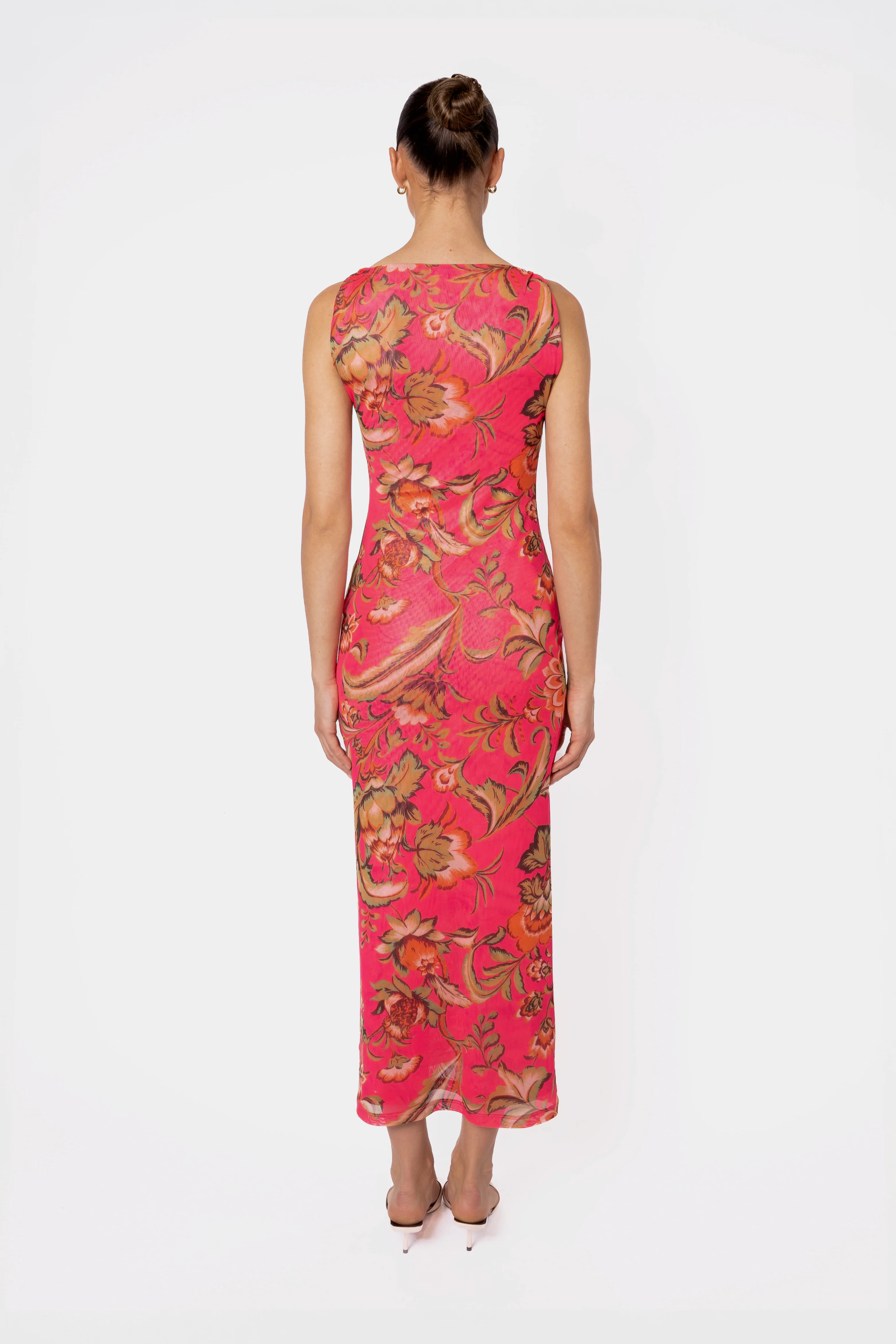 One Fell Swoop Torto Tank Dress - Pink Parrot - Image 8