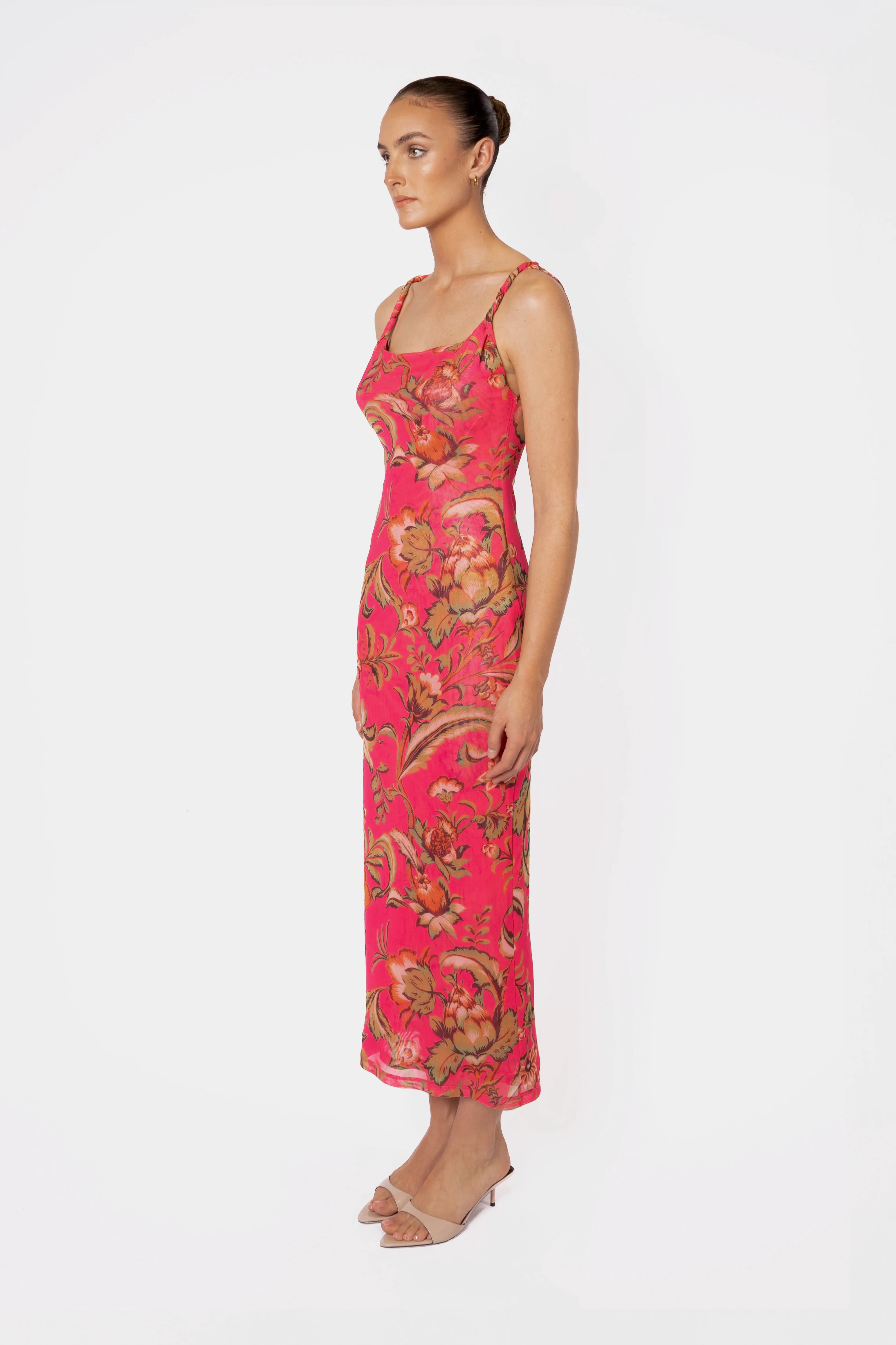 One Fell Swoop Torto Tank Dress - Pink Parrot - Image 9