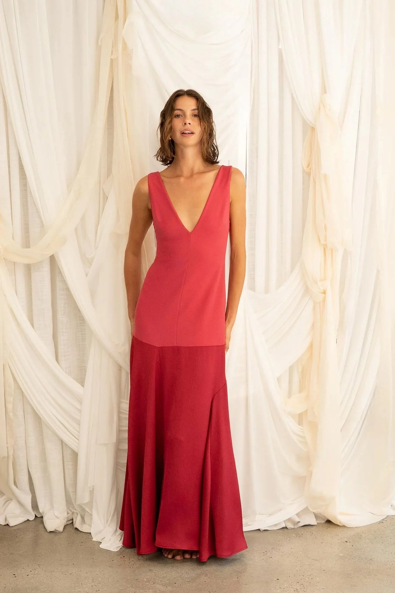 One Fell Swoop Venetian Maxi Dress - Venetian Red - Image 2