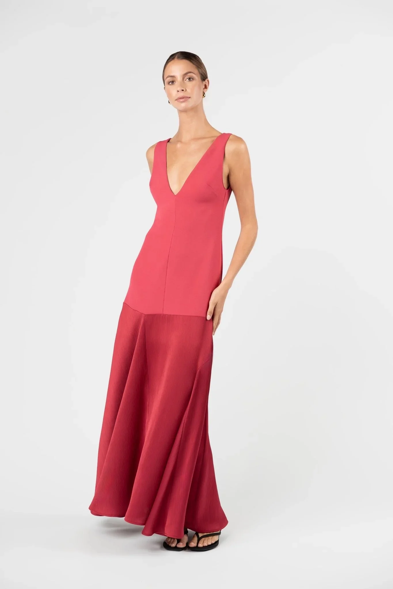 One Fell Swoop Venetian Maxi Dress - Venetian Red - Image 3