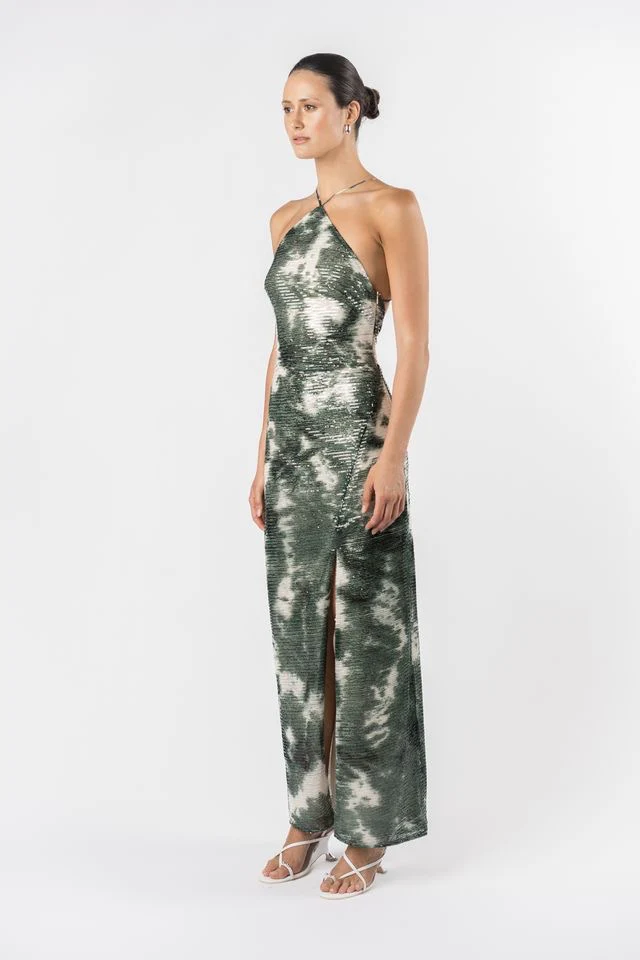 One Fell Swoop Yuki Maxi Dress - Midori Shibori - Image 6