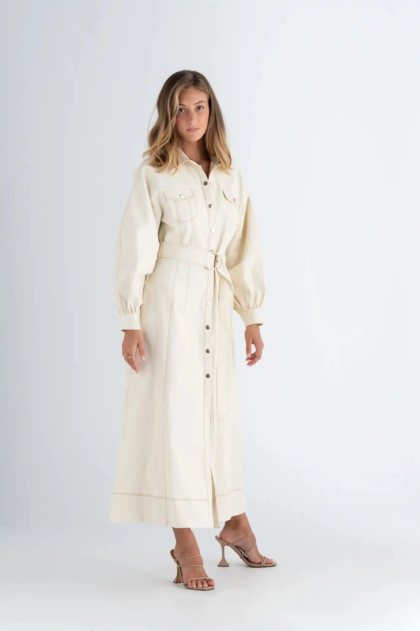 Pasduchas Abundance Shirt Midi - Dove - Image 4