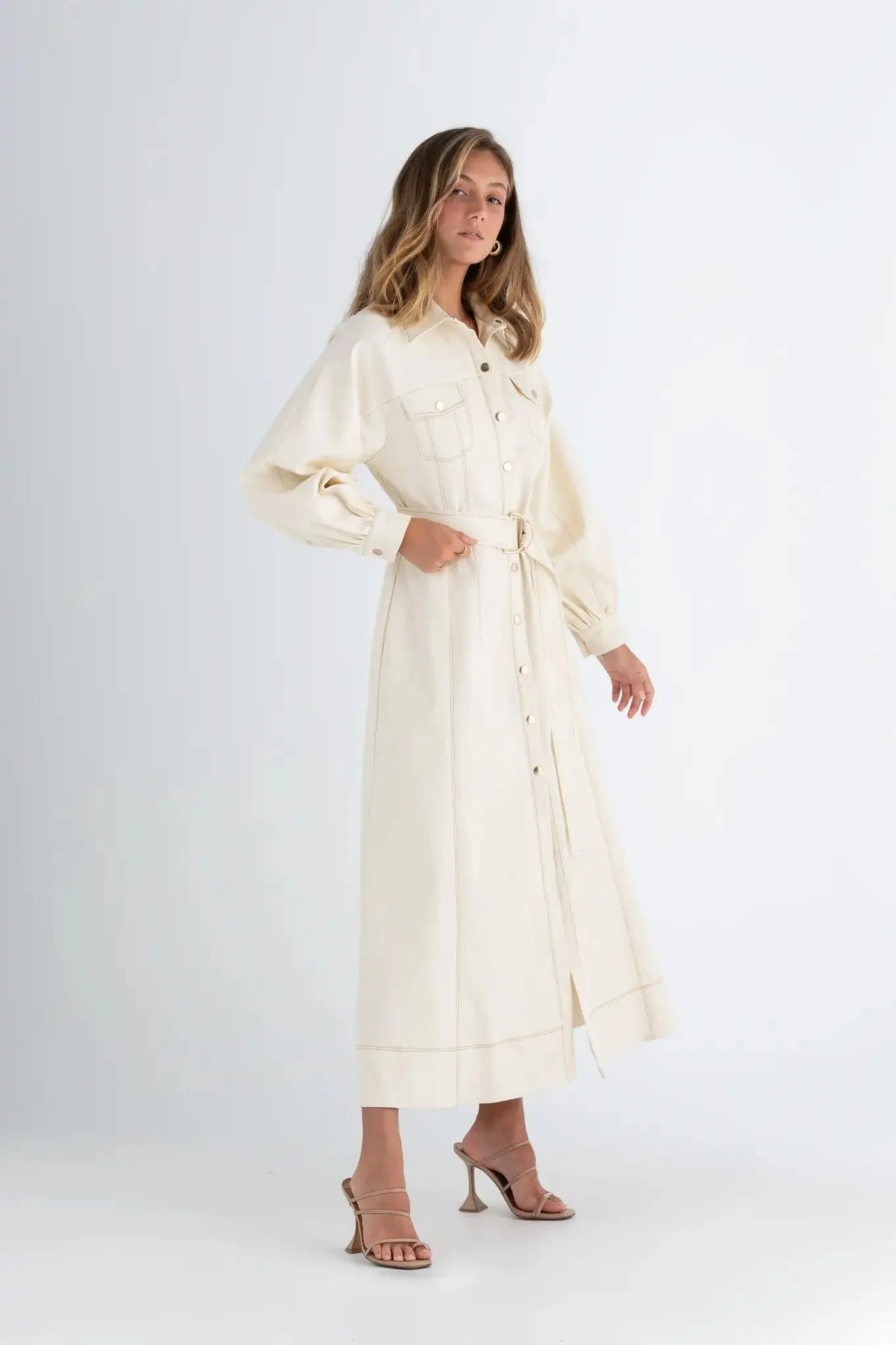 Pasduchas Abundance Shirt Midi - Dove - Image 5