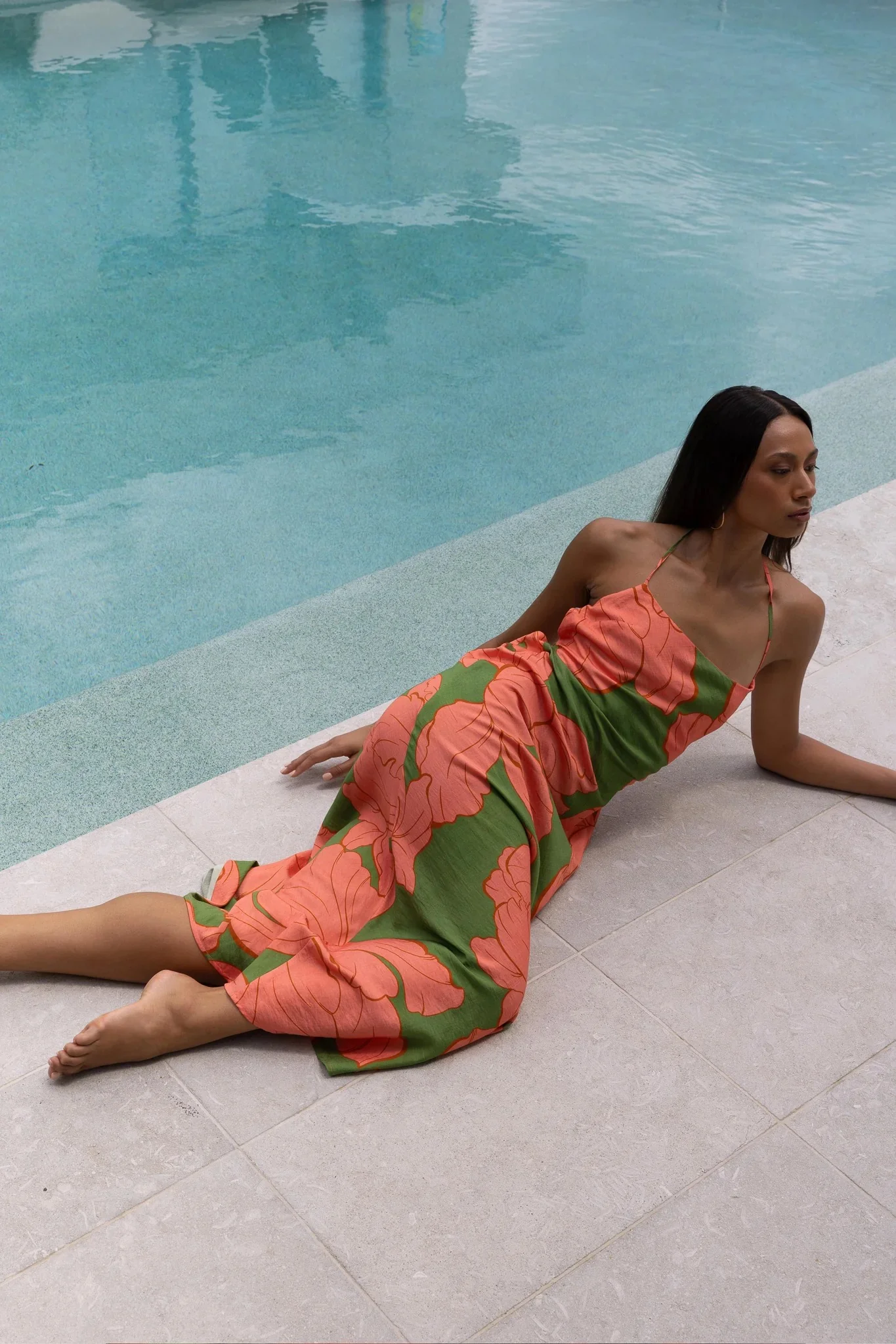 Pasduchas Artemis Midi Dress - Watermelon - Image 2
