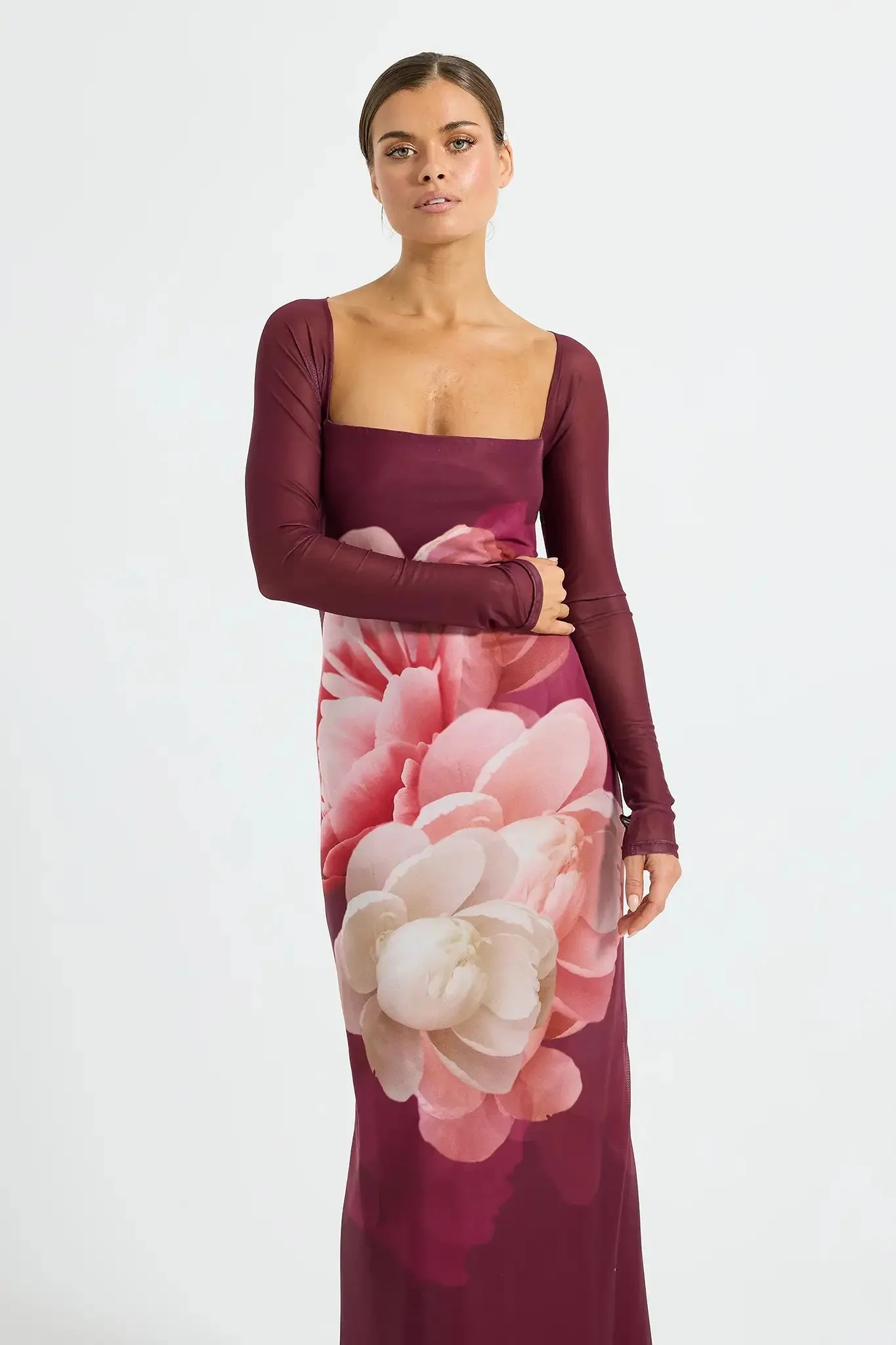 Pasduchas Dahlia Maxi Dress - Dark Cherry - Image 2