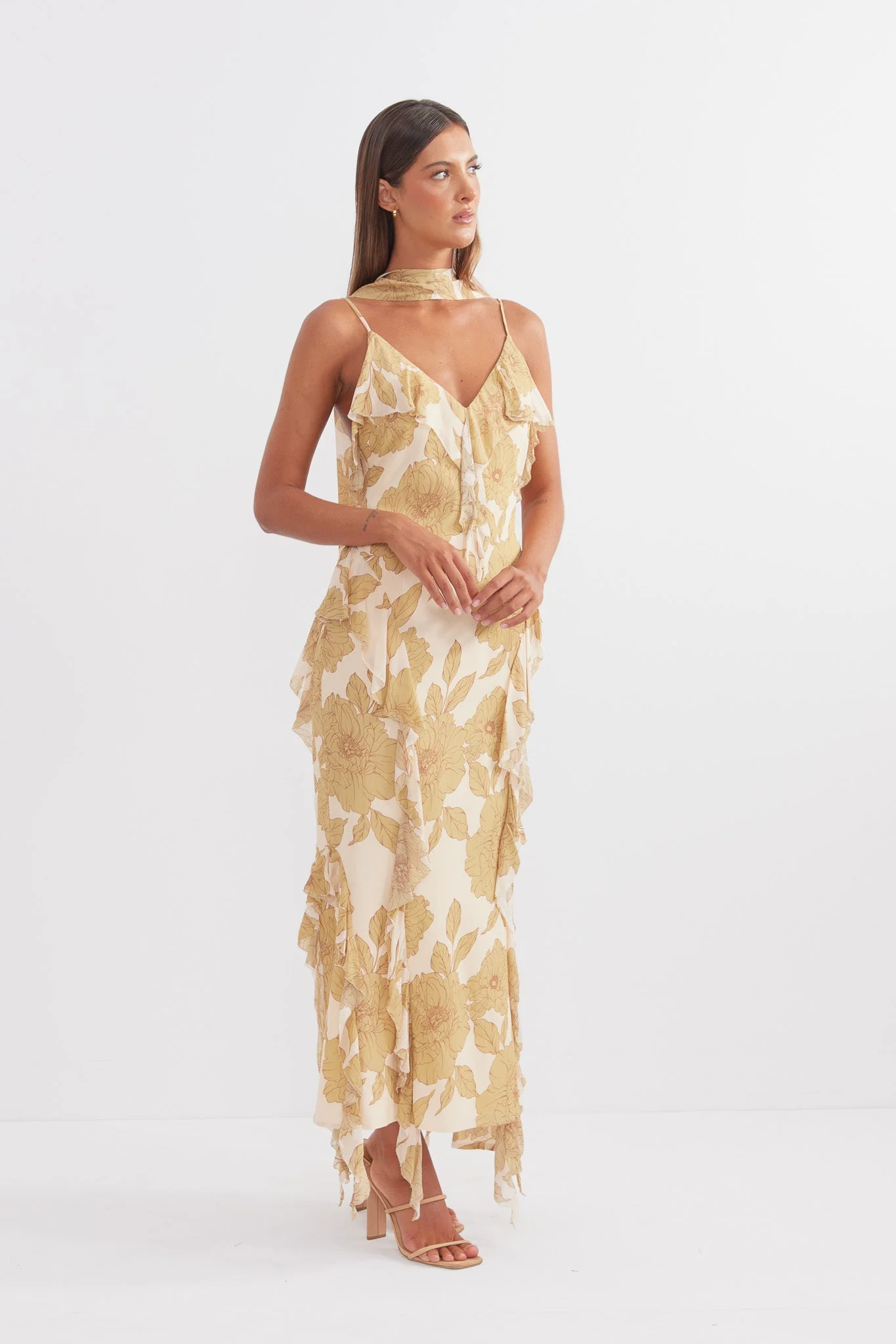 Pasduchas Darling Cascade Midi - Golden - Image 3