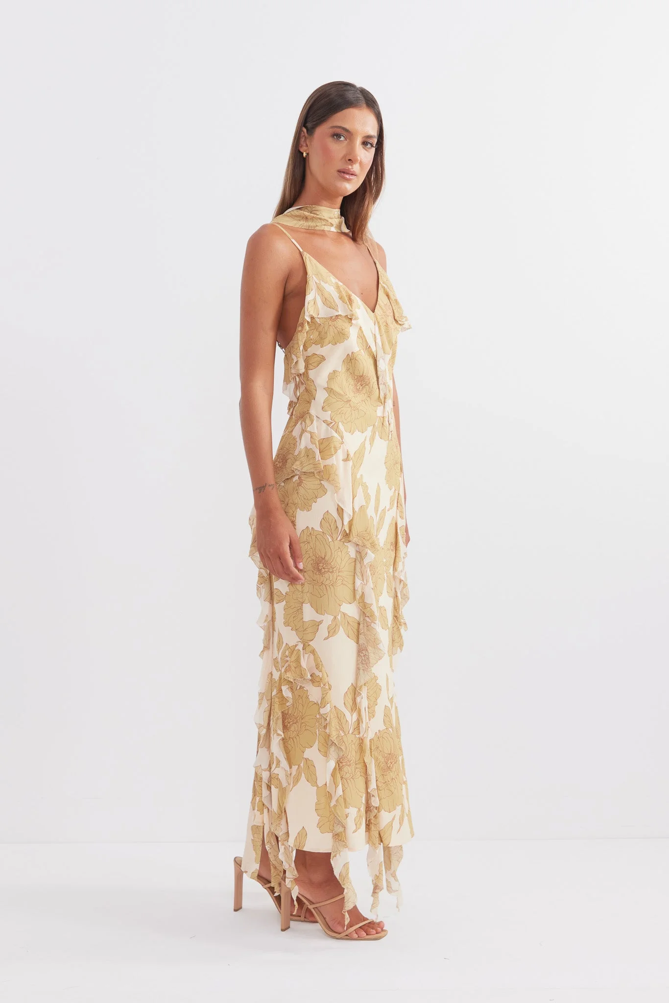 Pasduchas Darling Cascade Midi - Golden - Image 4