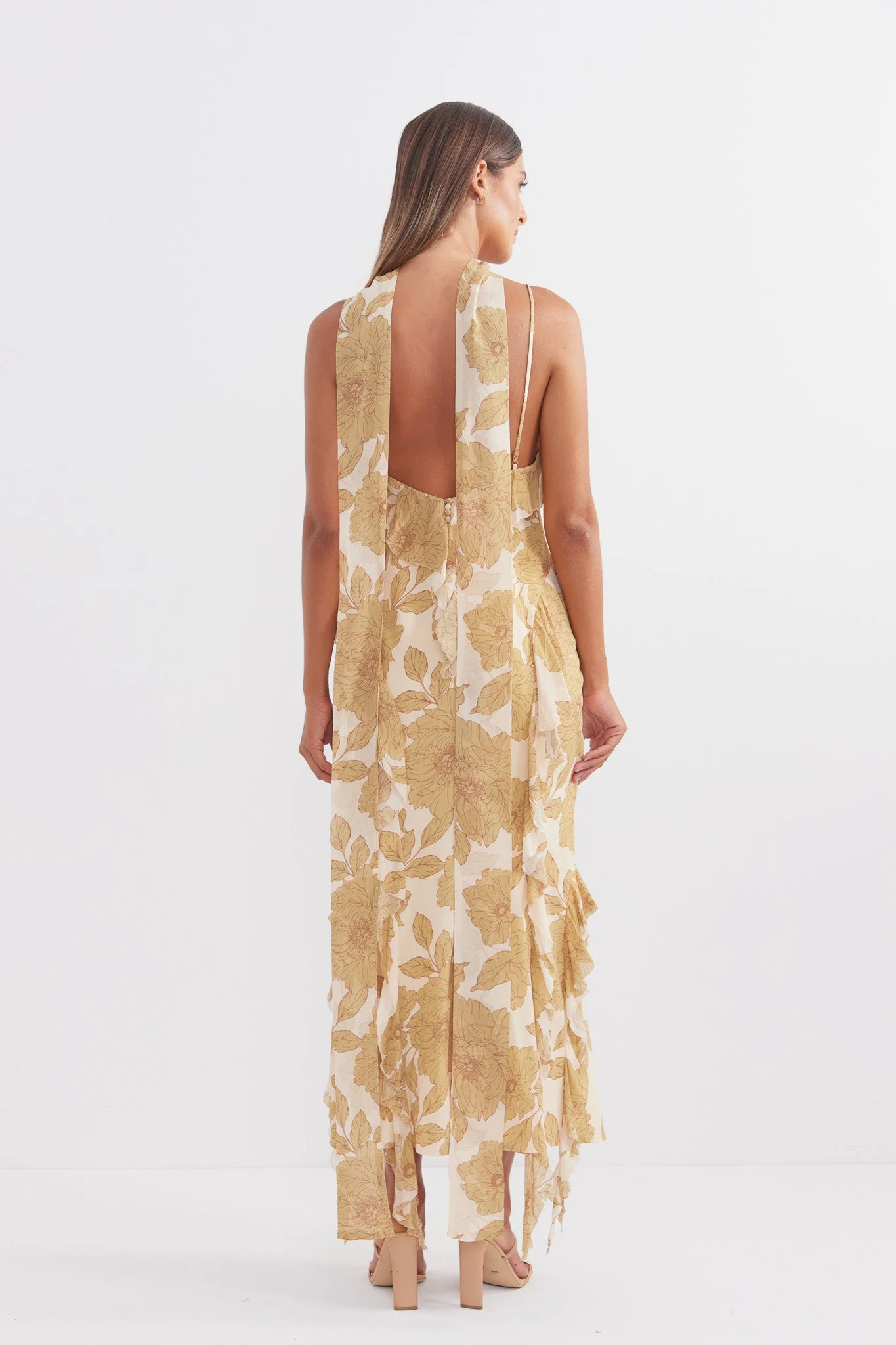 Pasduchas Darling Cascade Midi - Golden - Image 5
