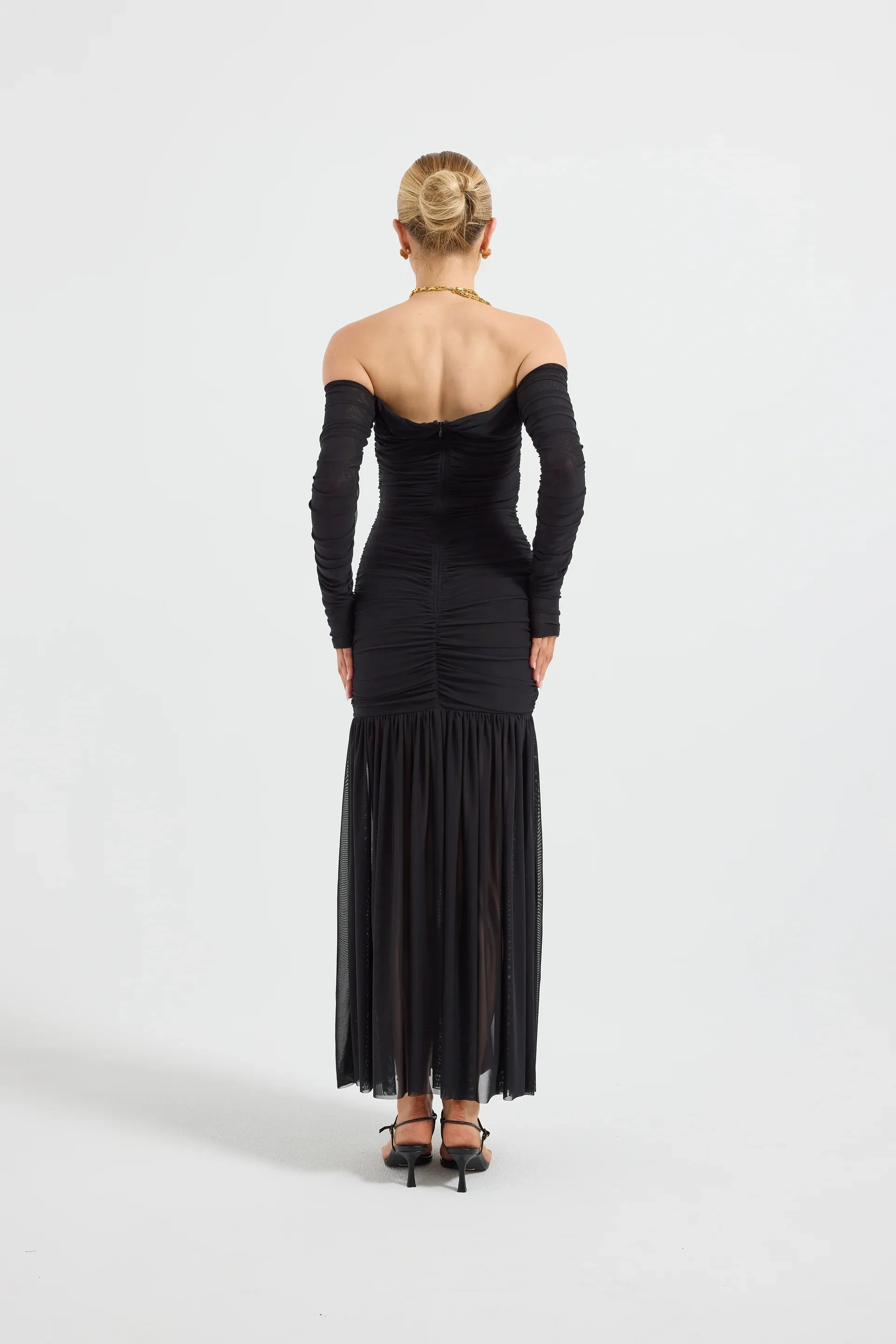 Pasduchas Echo Hourglass Midi Dress - Black - Image 7