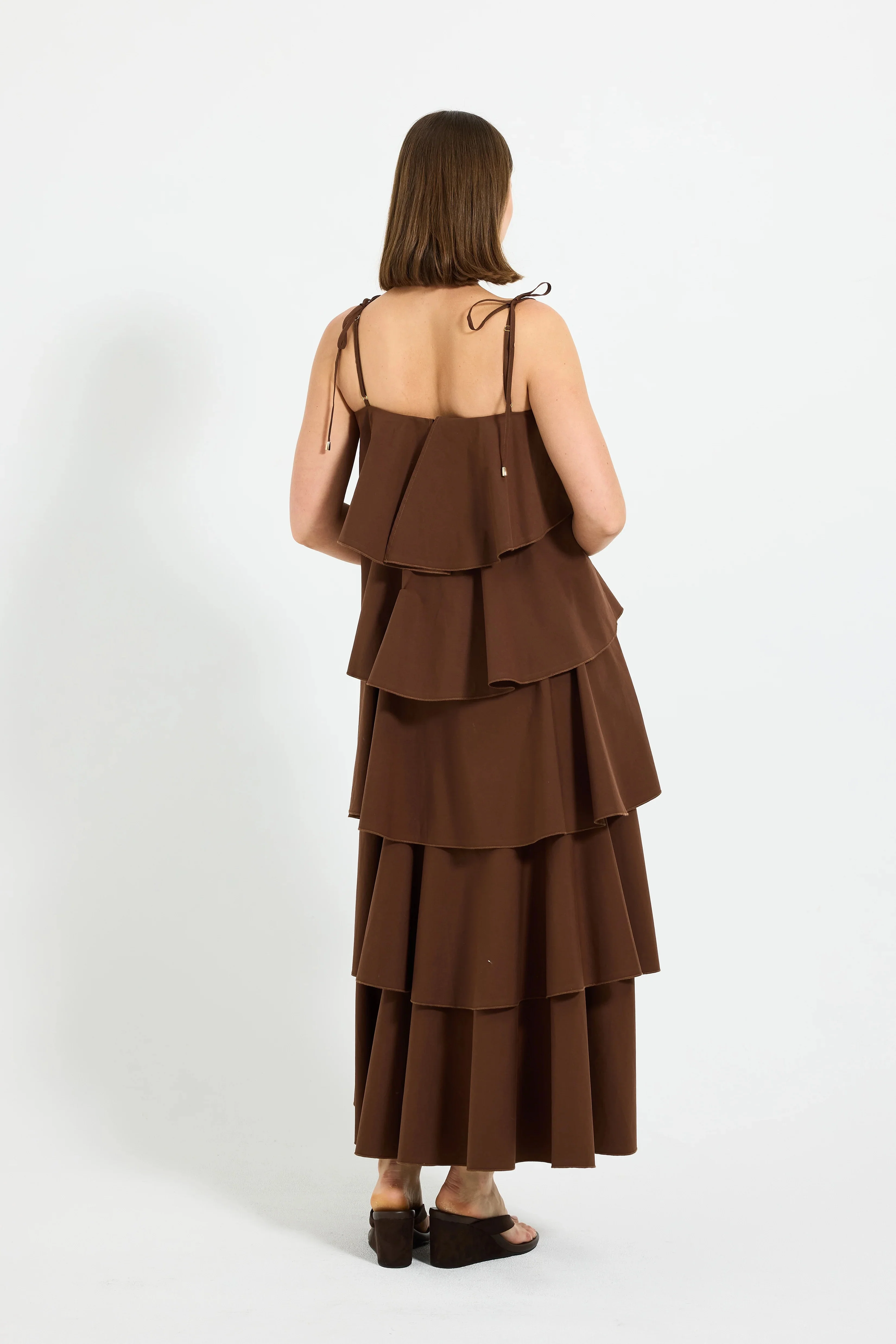 Pasduchas Ellis Tiered Maxi - Chocolate - Image 3