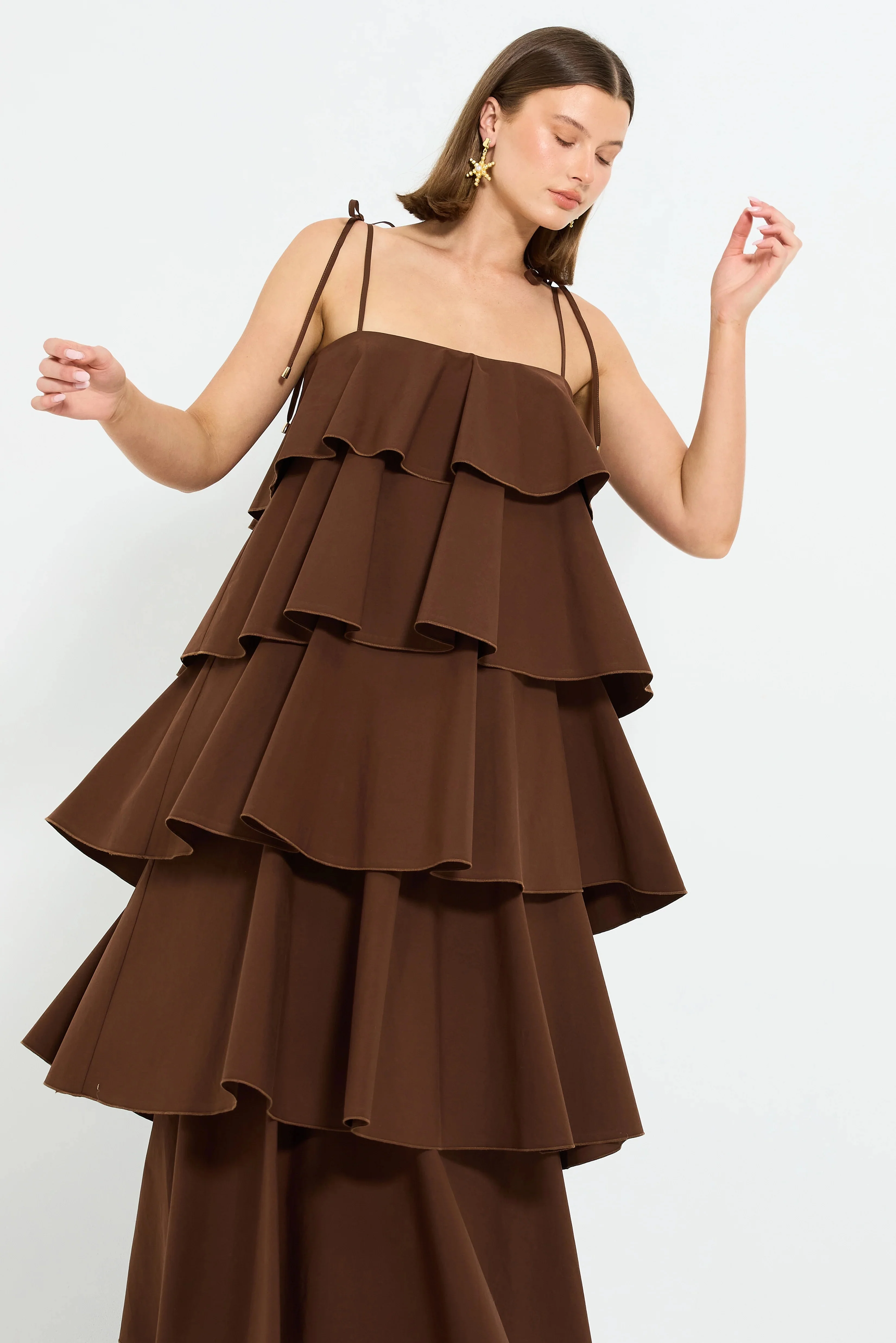 Pasduchas Ellis Tiered Maxi - Chocolate - Image 4