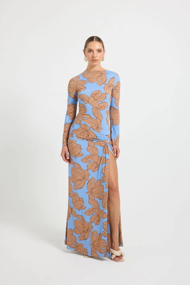 Pasduchas Hyacinth Maxi Dress - Tan Ocean - Image 3