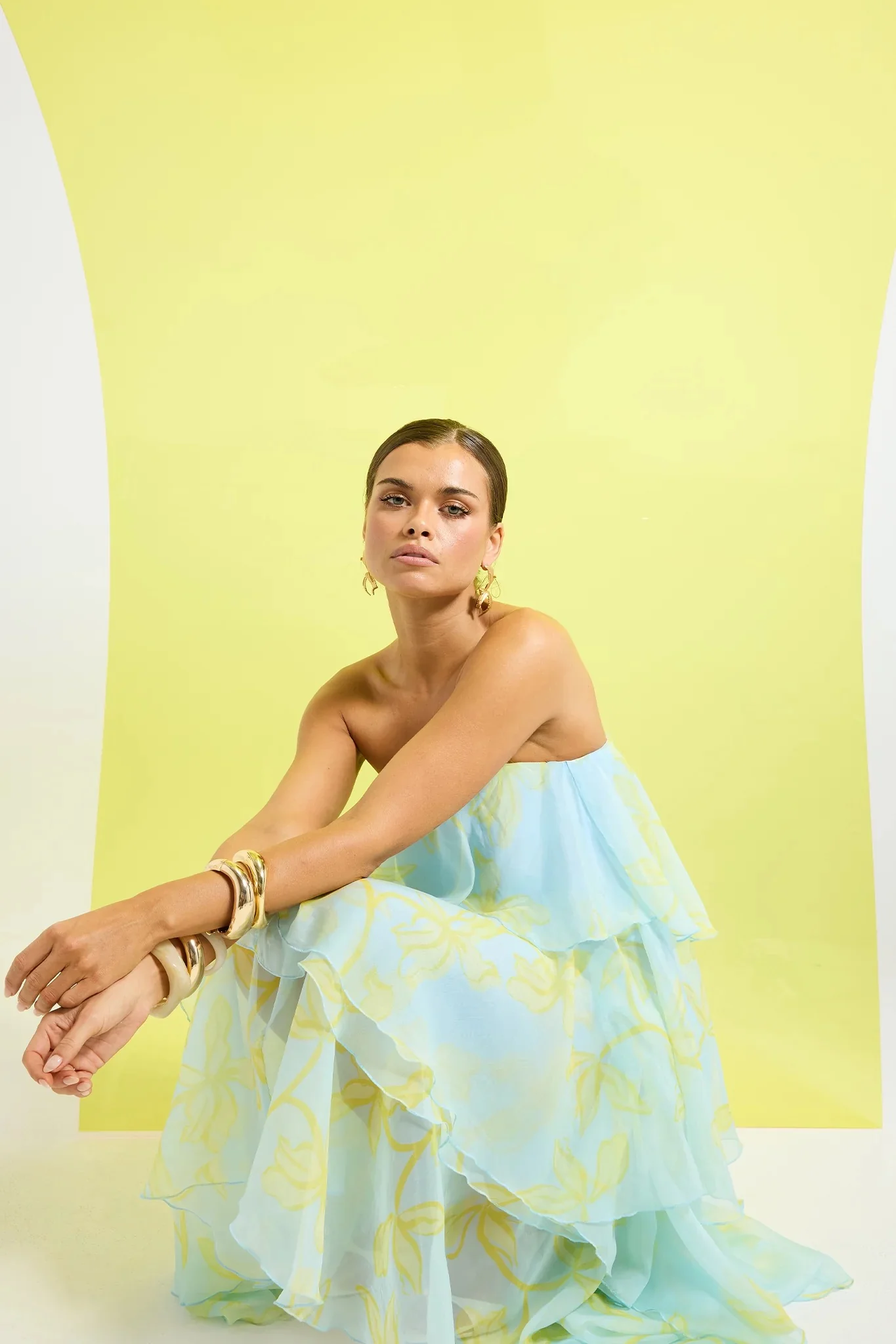 Pasduchas Jasmin Tiered Maxi Dress - Ocean Honey - Image 6
