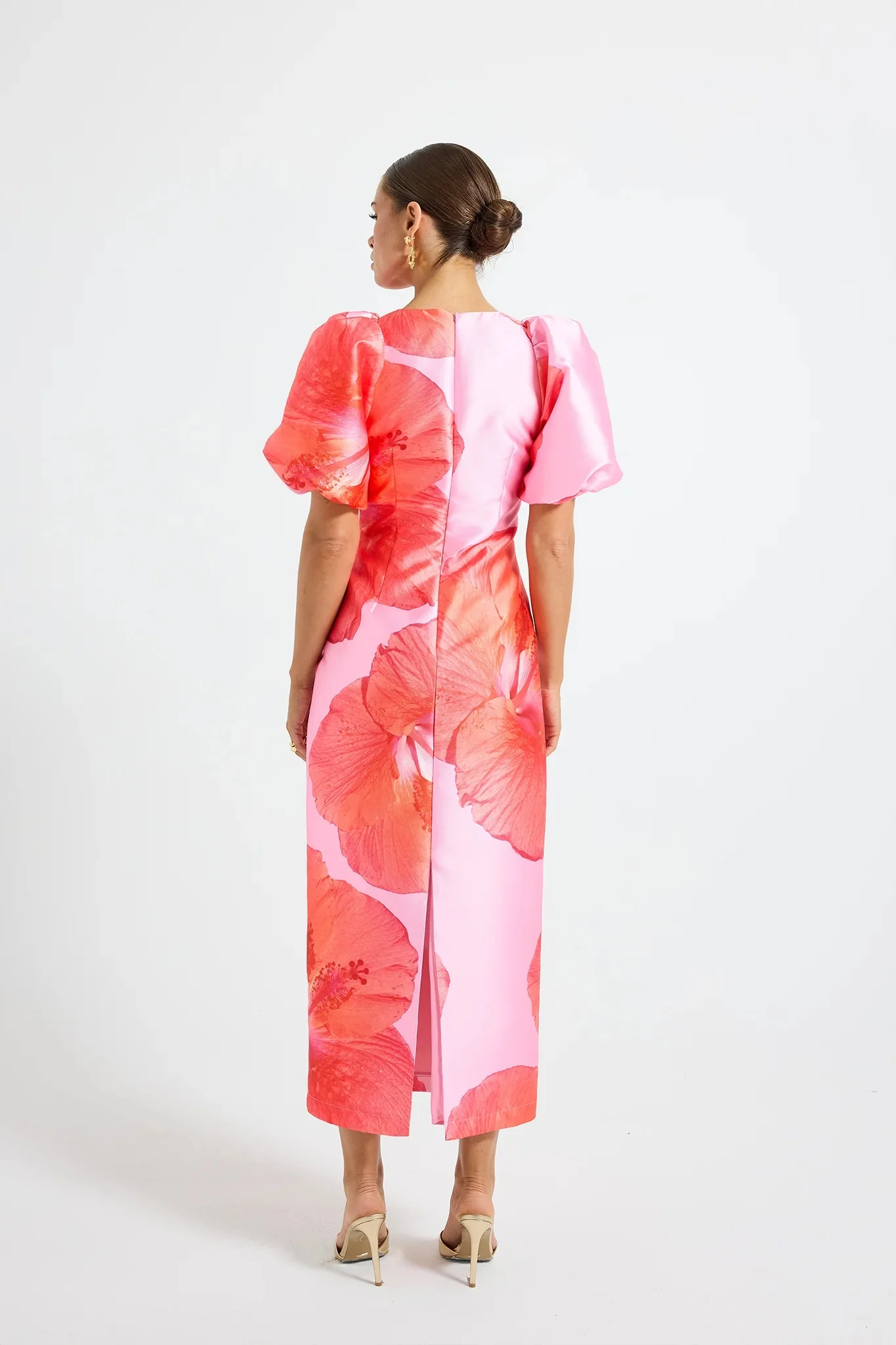 Pasduchas Kalani Sleeve Midi Dress - Raspberry - Image 8