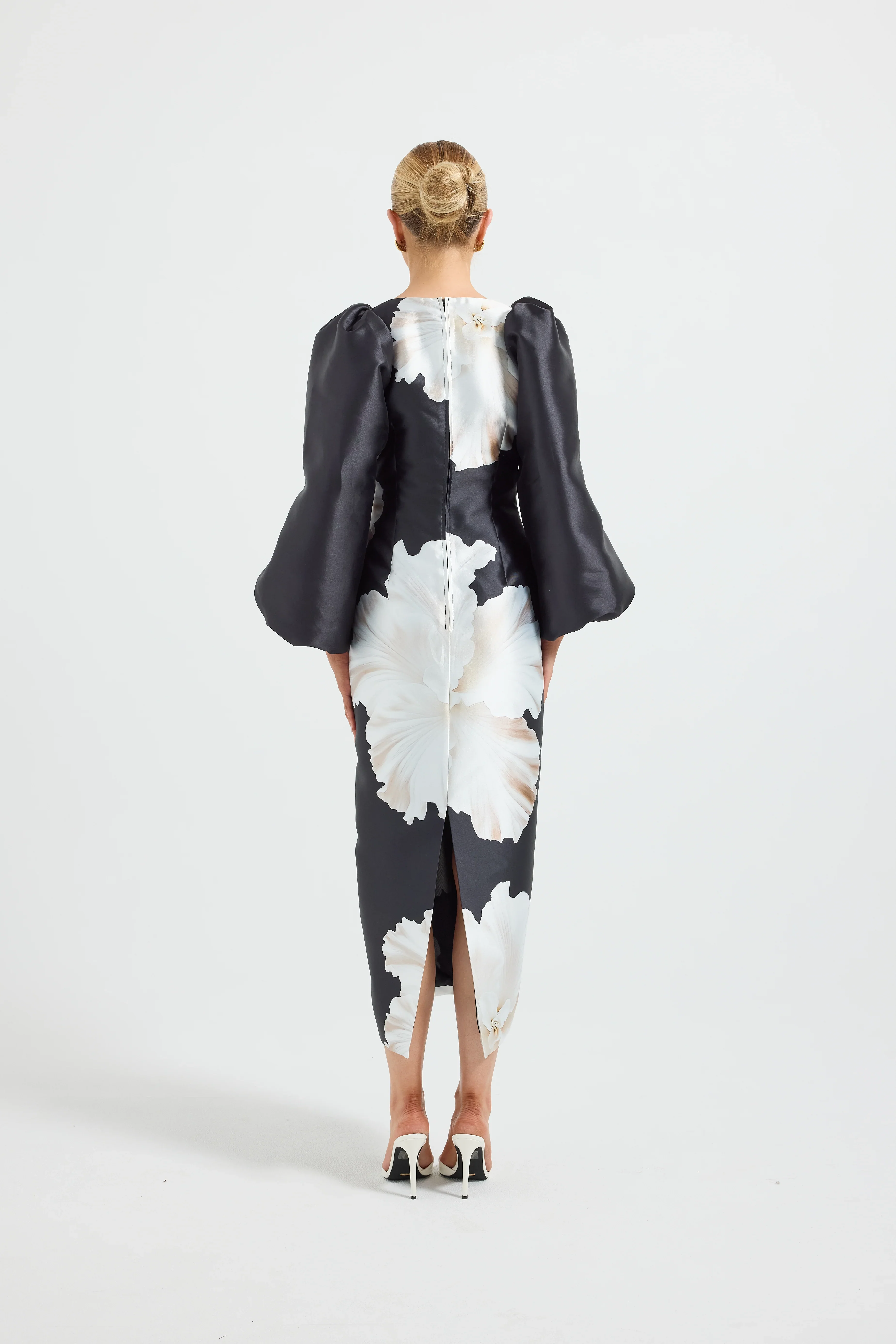 Pasduchas Lini Sleeve Midi Dress - Midnight - Image 3