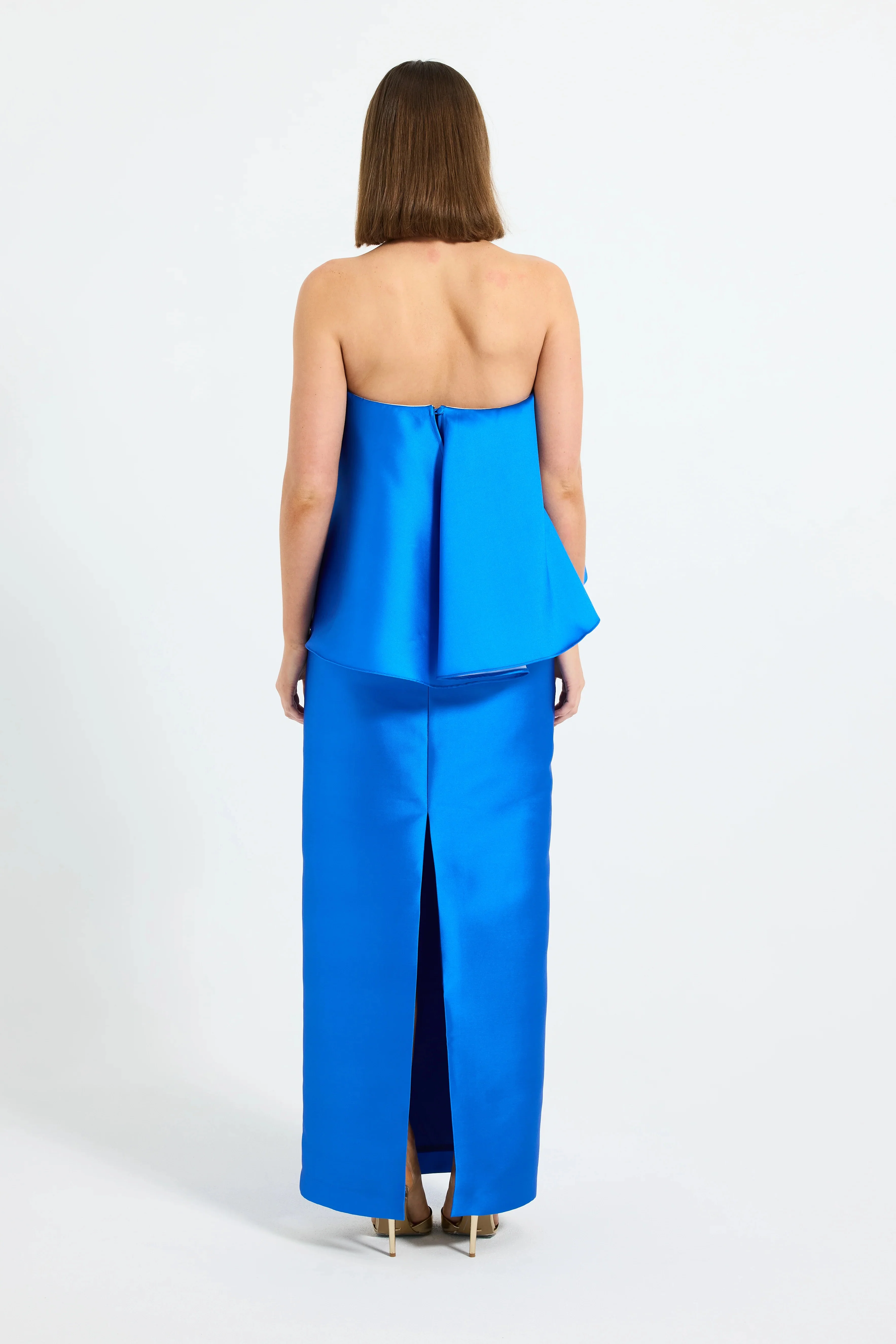 Pasduchas Pippa Drape Maxi Dress - Cobalt - Image 6