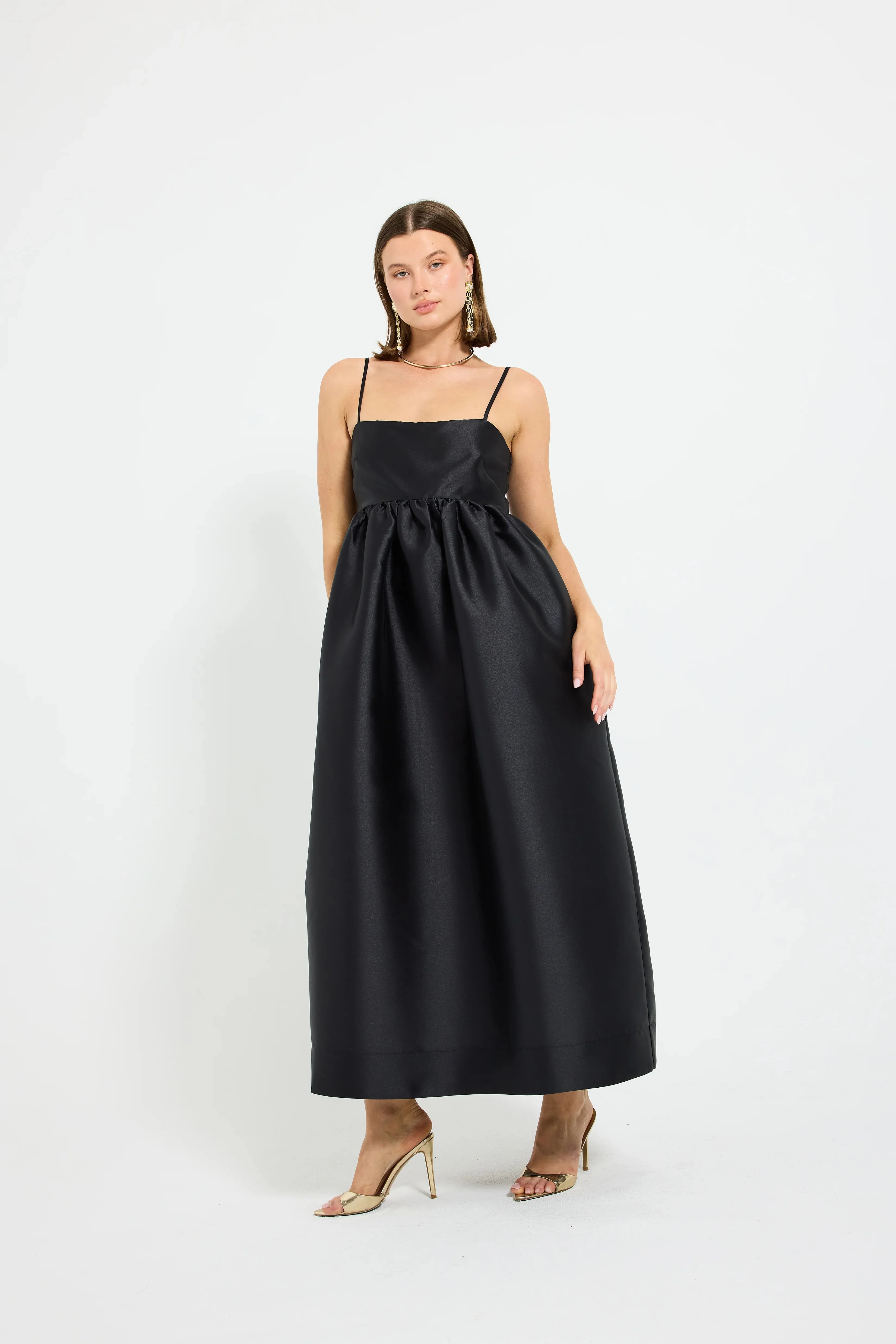 Pasduchas Pippa Flared Midi Dress - Black - Image 2